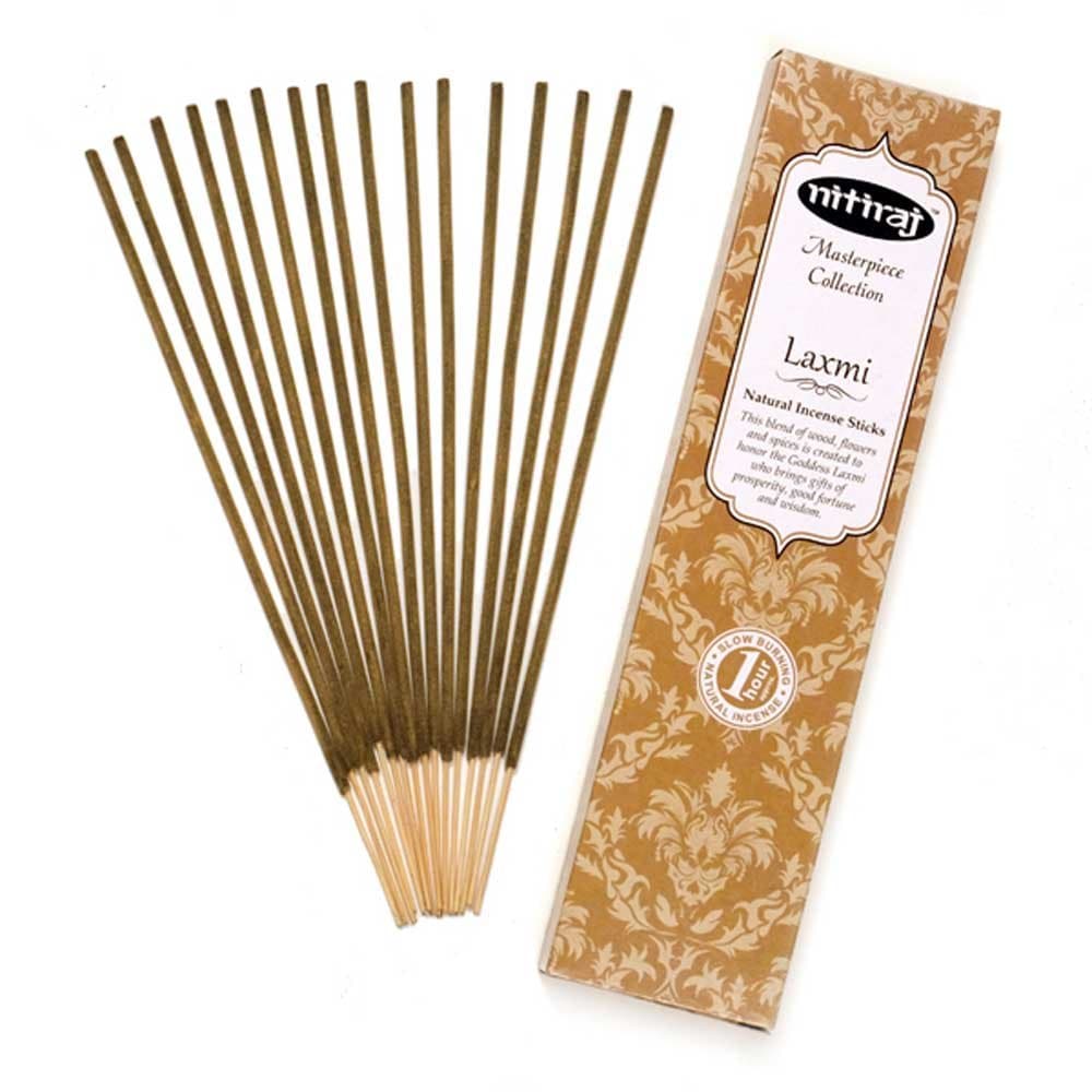 NitirajMasterpiece Collection Incense 2-Pack 25gm 1 Hour per Stick (Laxmi)