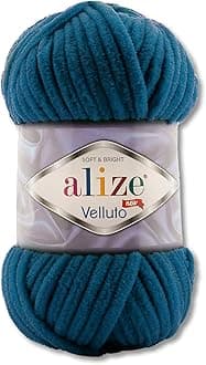 WohnkultWohnkult 100 g Alize Velluto Wool in 30 Selection (646 | Petrol)