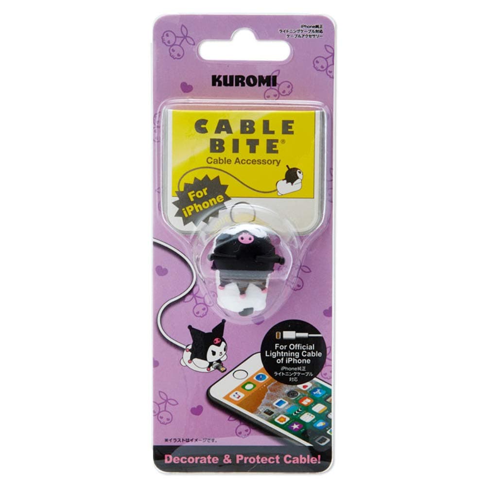 Sanrio Original Kuromi Mascot Cable Accessory for Lightning Cable of iPhone