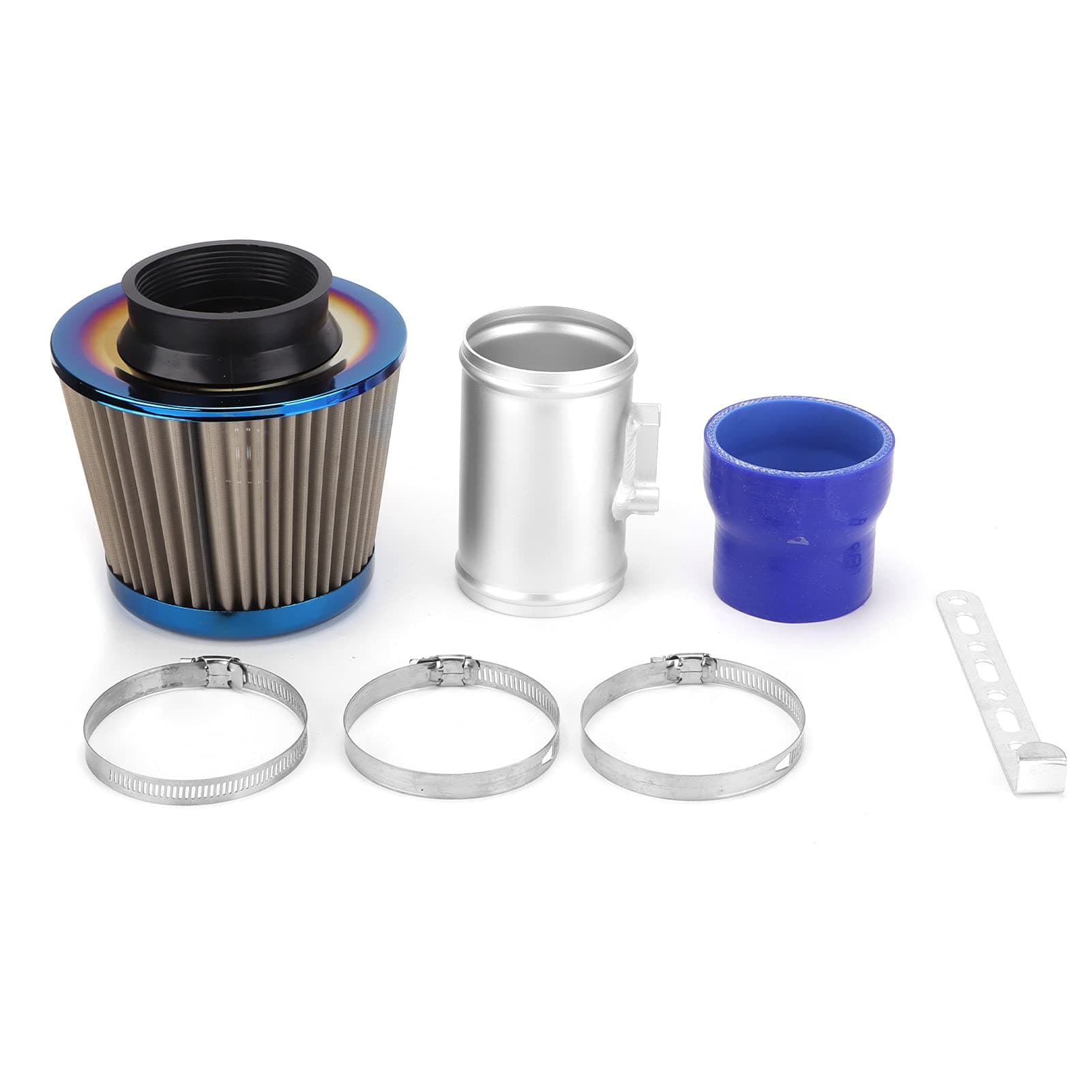 Akozon Cold Air Intake Filter Induction Kit Auto Intake Air Filter Replacement for Civic 2009-2011/Fit 2008-2011