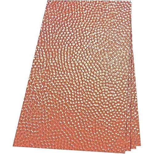 Hammered Copper Sheet Metal Material Size: 12" x 12"