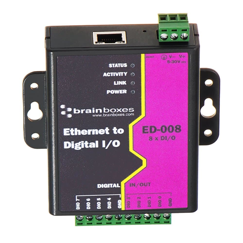 Ethernet to 8 Digital IO Line Adapter