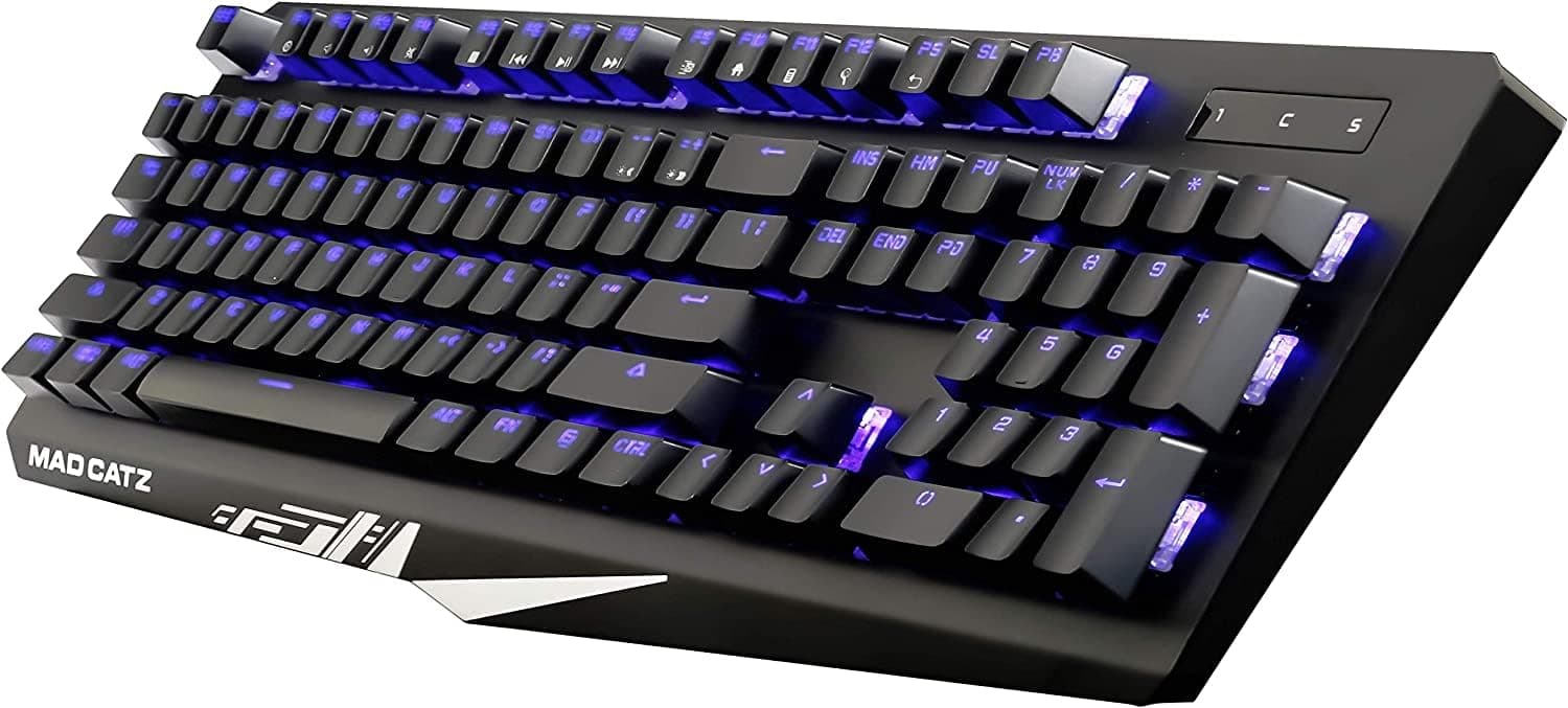 Mad Catz S.T.R.I.K.E Strike 4 Cherry MX Red Switch Mechanical RGB Gaming Keyboard - Black