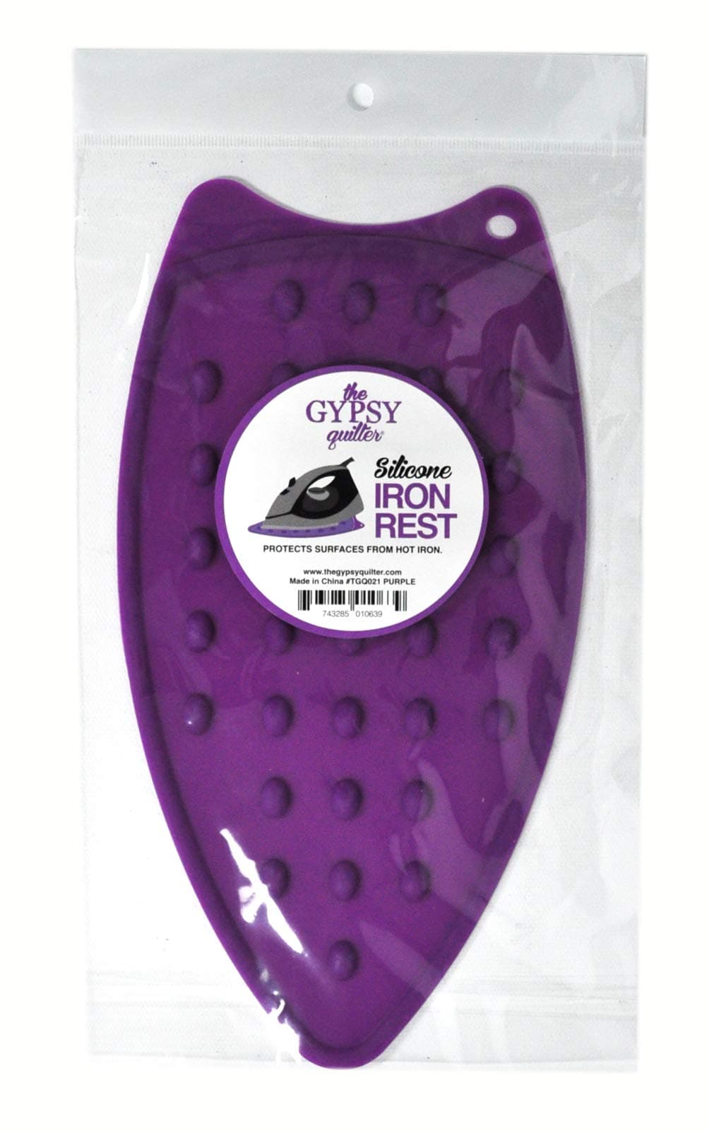 Gypsy Quilter Silicone Purple Iron Rest