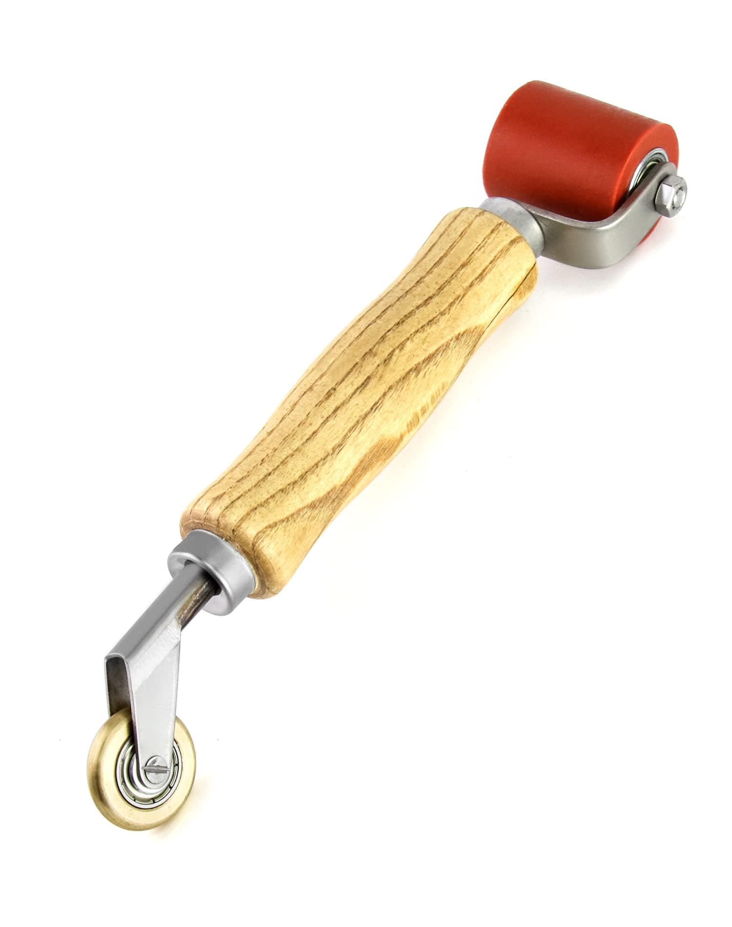 Seam Roller, 40mm Silicone Seam Roller with 6mm Brass Detail Penny Roller, Smoothing Seam Roller Tool for PVC/TPO/EPDM Single Ply Roofing Tape