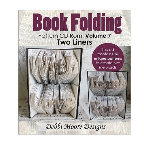 Debbi Moore Designs Book Folding Pattern Volume 7 (Two Liners) CD Rom (324736)