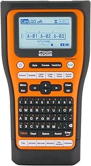 PT-E560BTVP P-Touch Edge Handheld Industrial Label Printer with Bluetooth and Dual auto-Cutter (up to 24mm Labels)