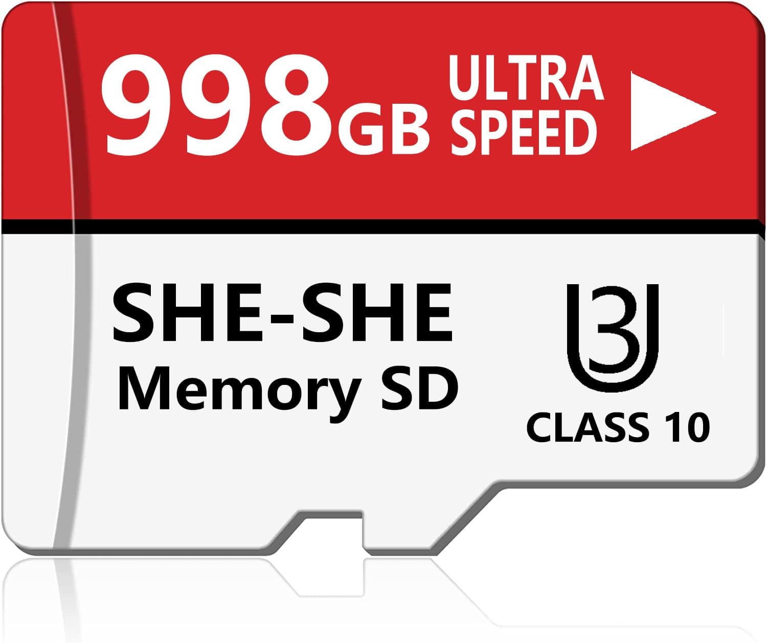 998GB Memory Micro SD Card, High Speed 998GB Micro Memory SD Card 998GB TF Card Class 10 Transfer SD Card with Adapter
