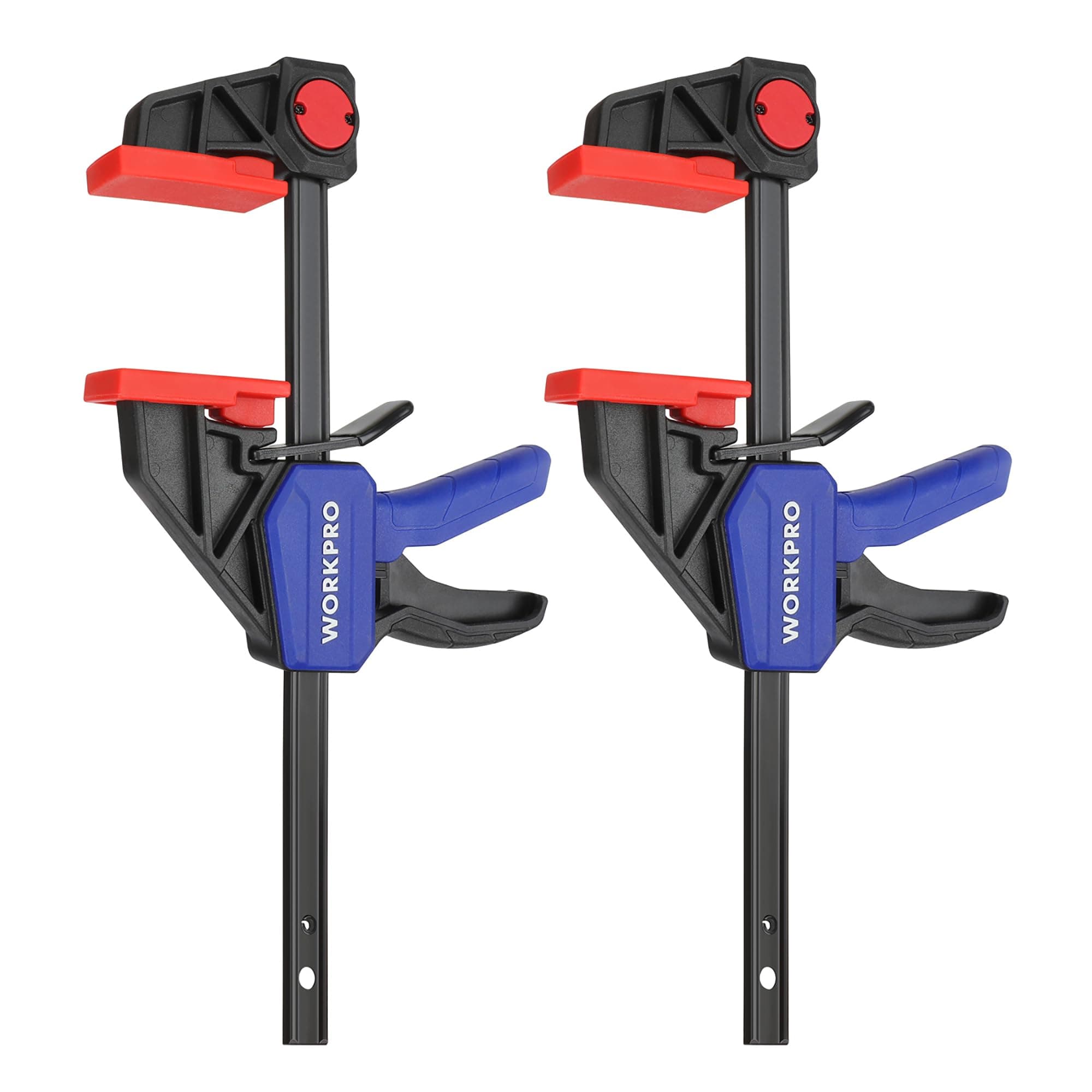 - 6" Clamps for Woodworking 2-Pack, Quick-Release Wood Clamps/Spreader Light Duty, One Hand 150 LBS Load Limit, Ideal for Woodworking and DIY Projects