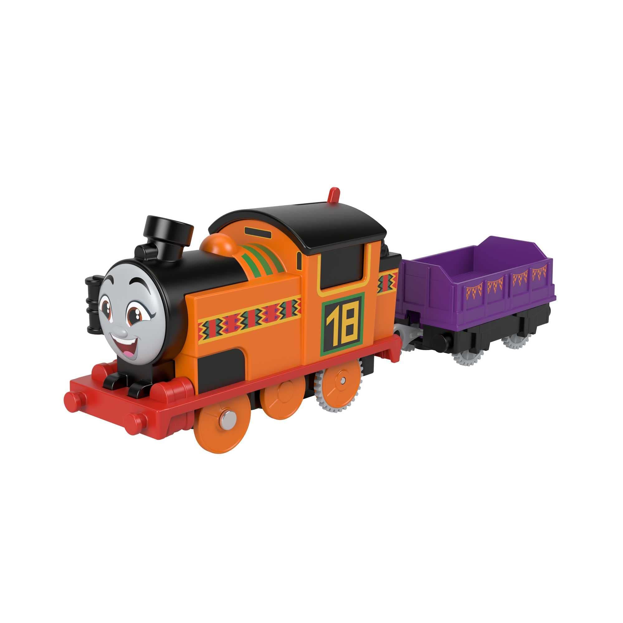 Thomas & Friends Motorized Toy Train Nia Battery-Powered Engine with Cargo for Pretend Play Preschool Kids Ages 3+ Years
