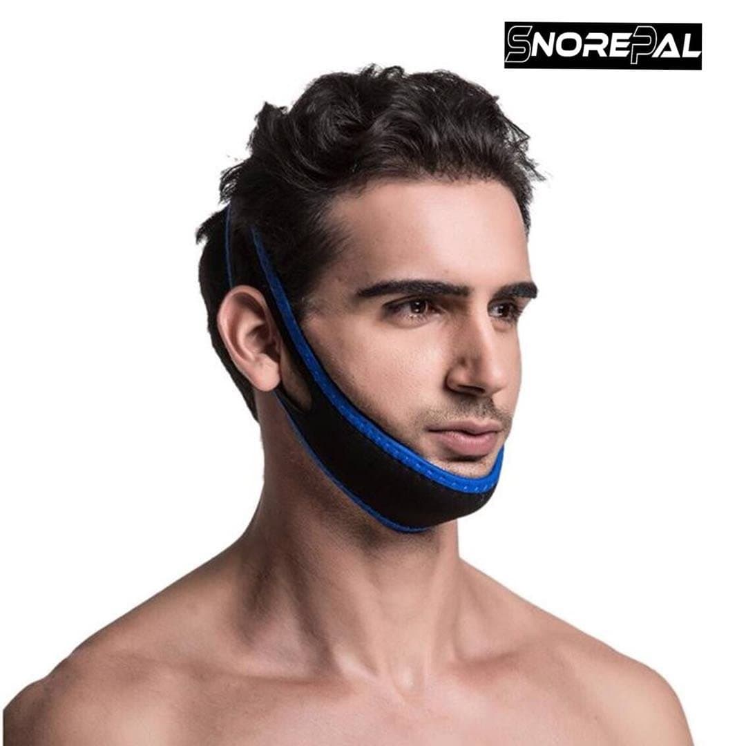 New Premium Anti Snoring Chin Strap -Simple Comfortable Adjustable Sleeping Aid Device -Perfect Size for Men, Women -Solutions for Mouth Breathers -Experience Nights Without Snoring with SnorePal