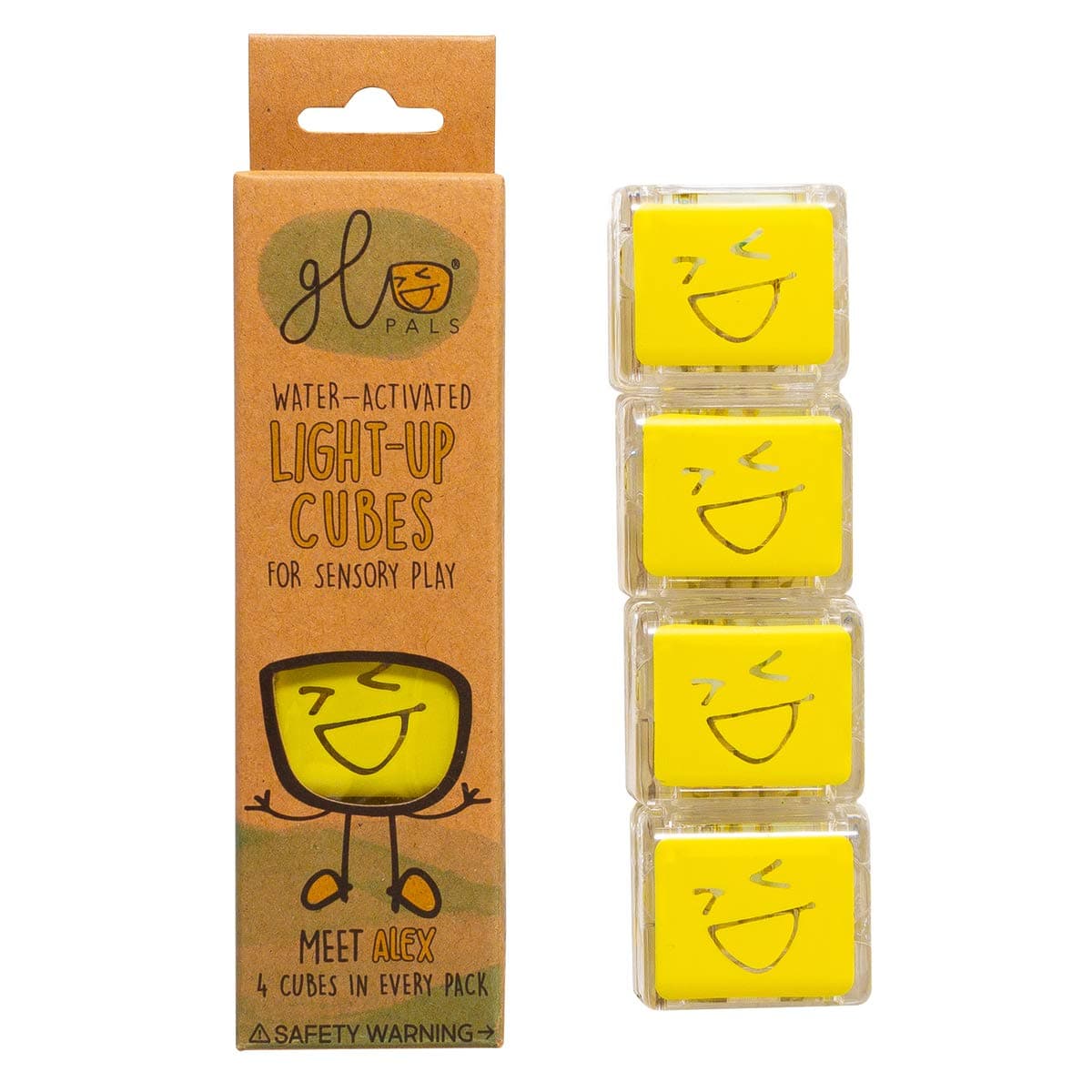 Glo Pals Light Up Water Cubes - Yellow