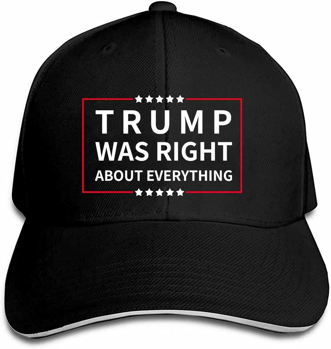 LymhyTrump was Right About Everything Hat Adjustable Baseball Dad Cap Unisex Men&Women Black