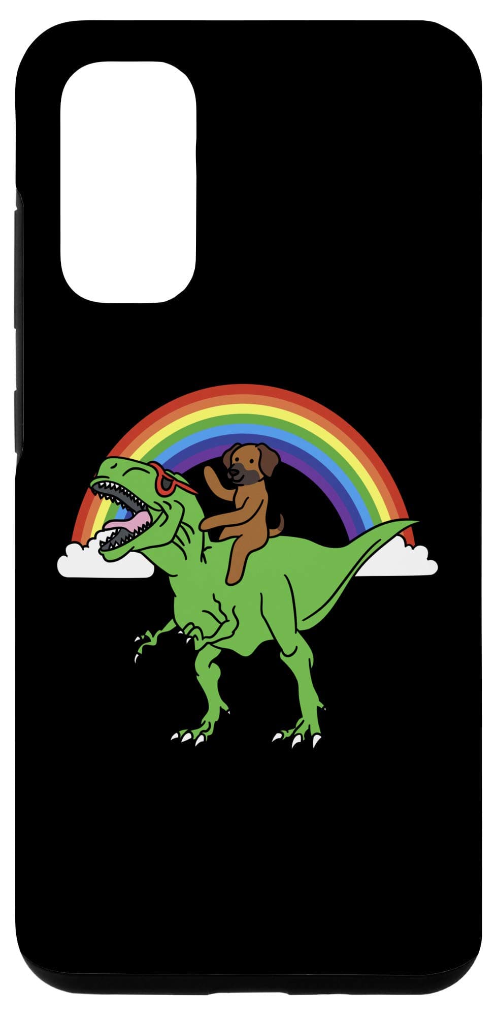 Galaxy S20 Rhodesian Ridgeback Riding T-Rex Funny Dog Case