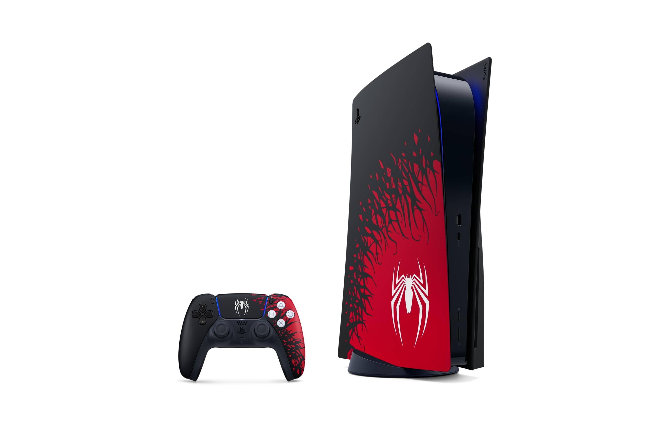 PlayStation 5 Standard Edition Disc Console with Marvel's Spiderman 2 Voucher - UAE Version