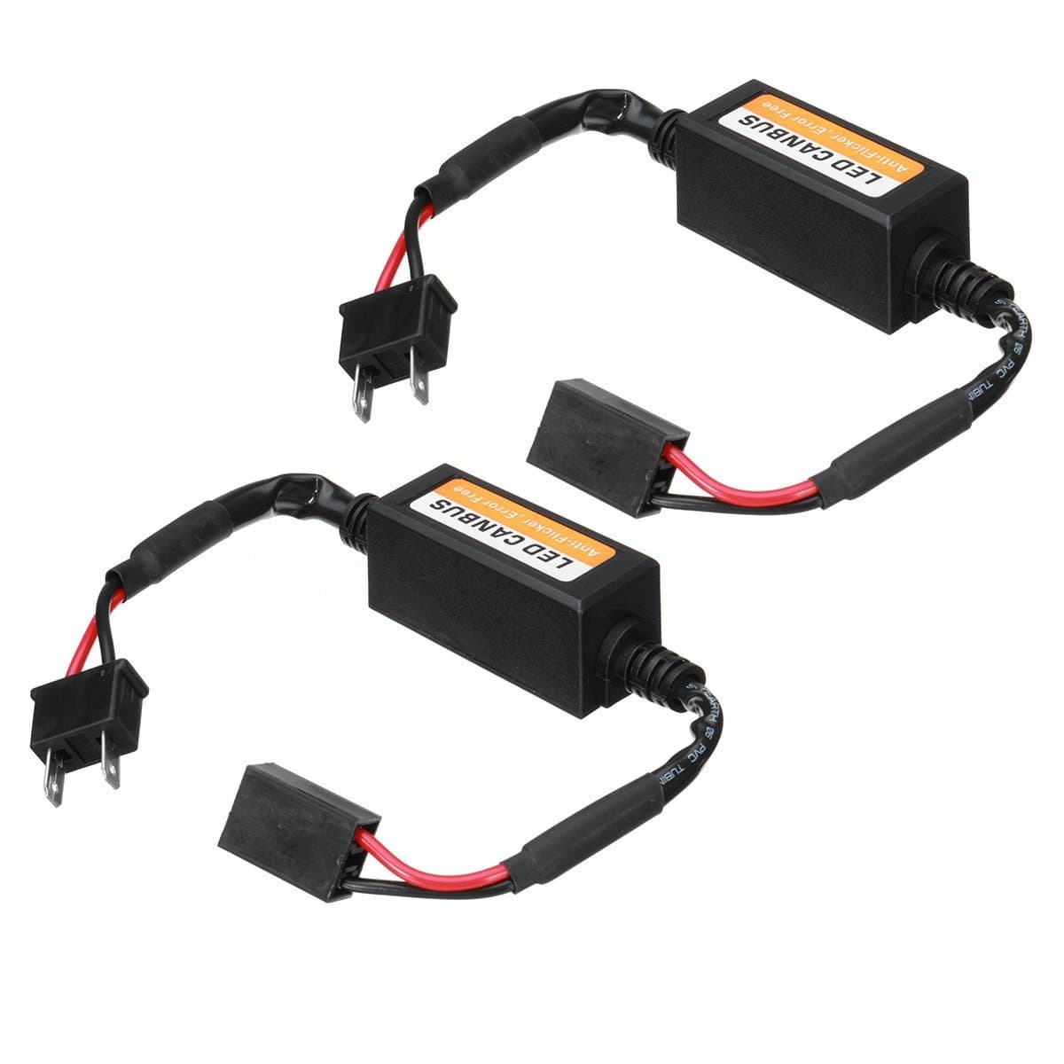 Loutsbe H7 LED Headlight Decoder CAN-BUS EMC Warning Canceller Capacitor Anti-flicker Resistor harness