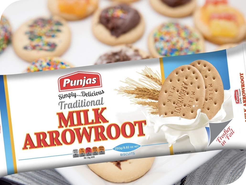 Punjas Milk Arrowroot Biscuits (Packet of 2)