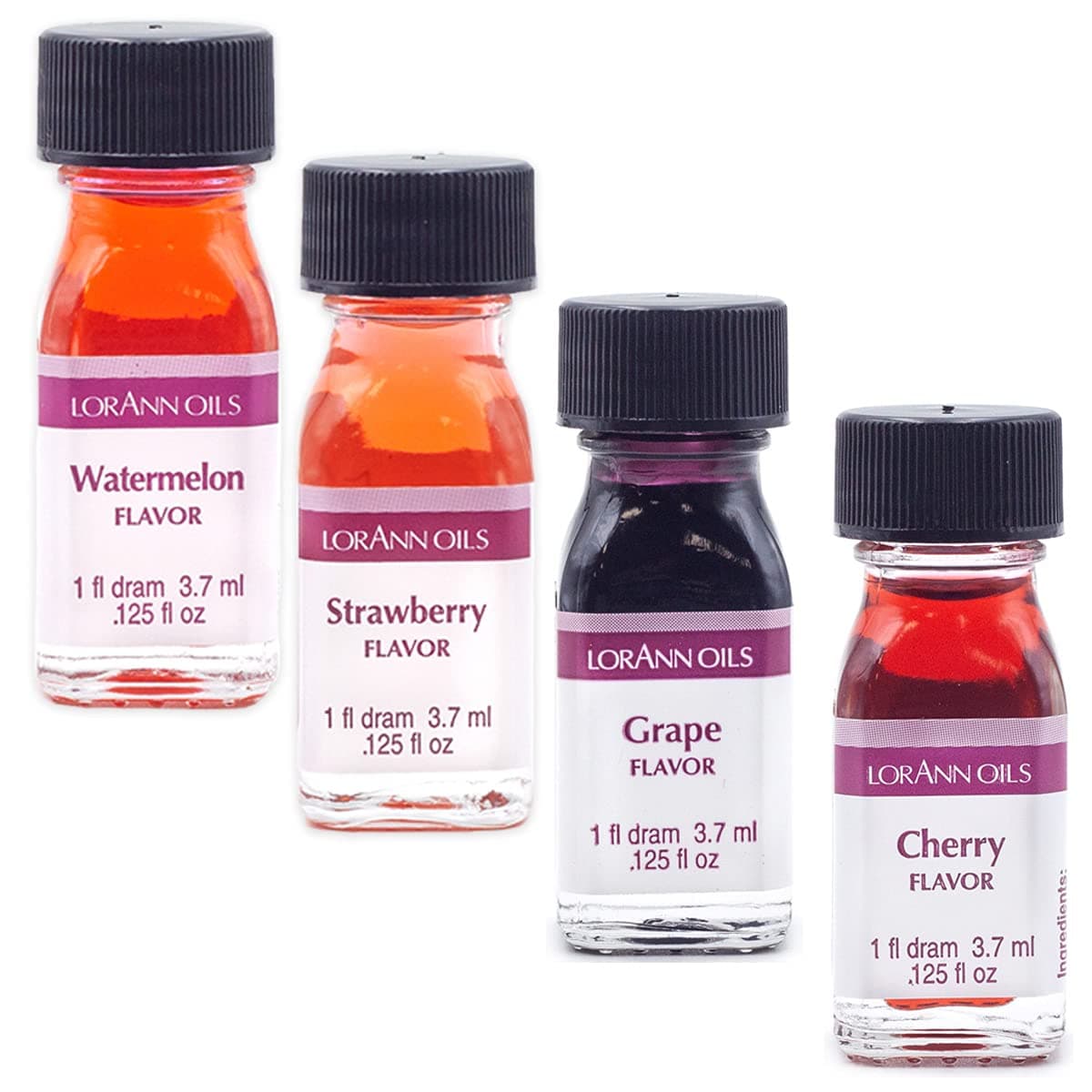 Lorann Oils - 4 Fruity Flavors Dram Combo Pack