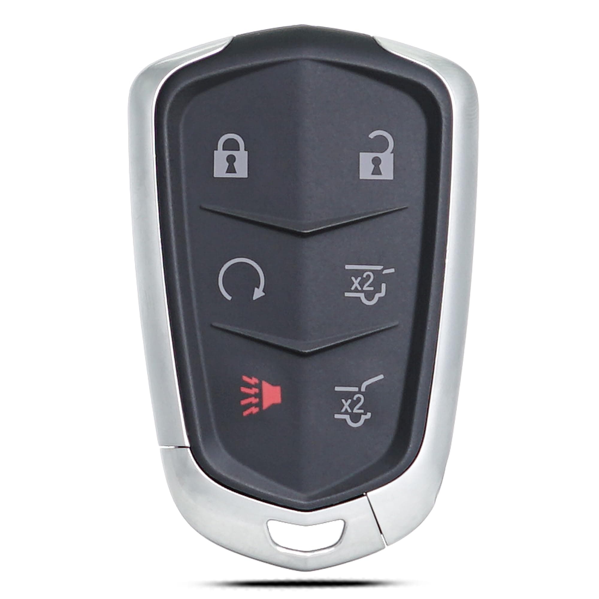 Key Fob Shell Case Replacement Fits for Cadillac Escalade ESV 2015 2016 2017 2018 2019 2020 Keyless Entry Remote Control 6 Button Pad Cover