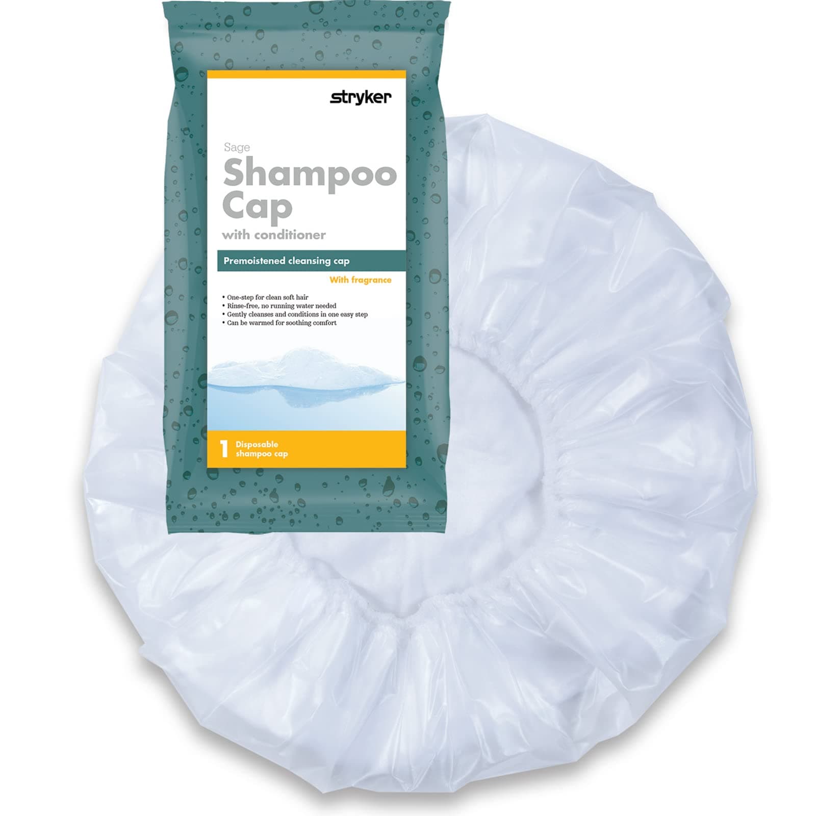 Sage Comfort Bath® Rinse-Free Shampoo Cap