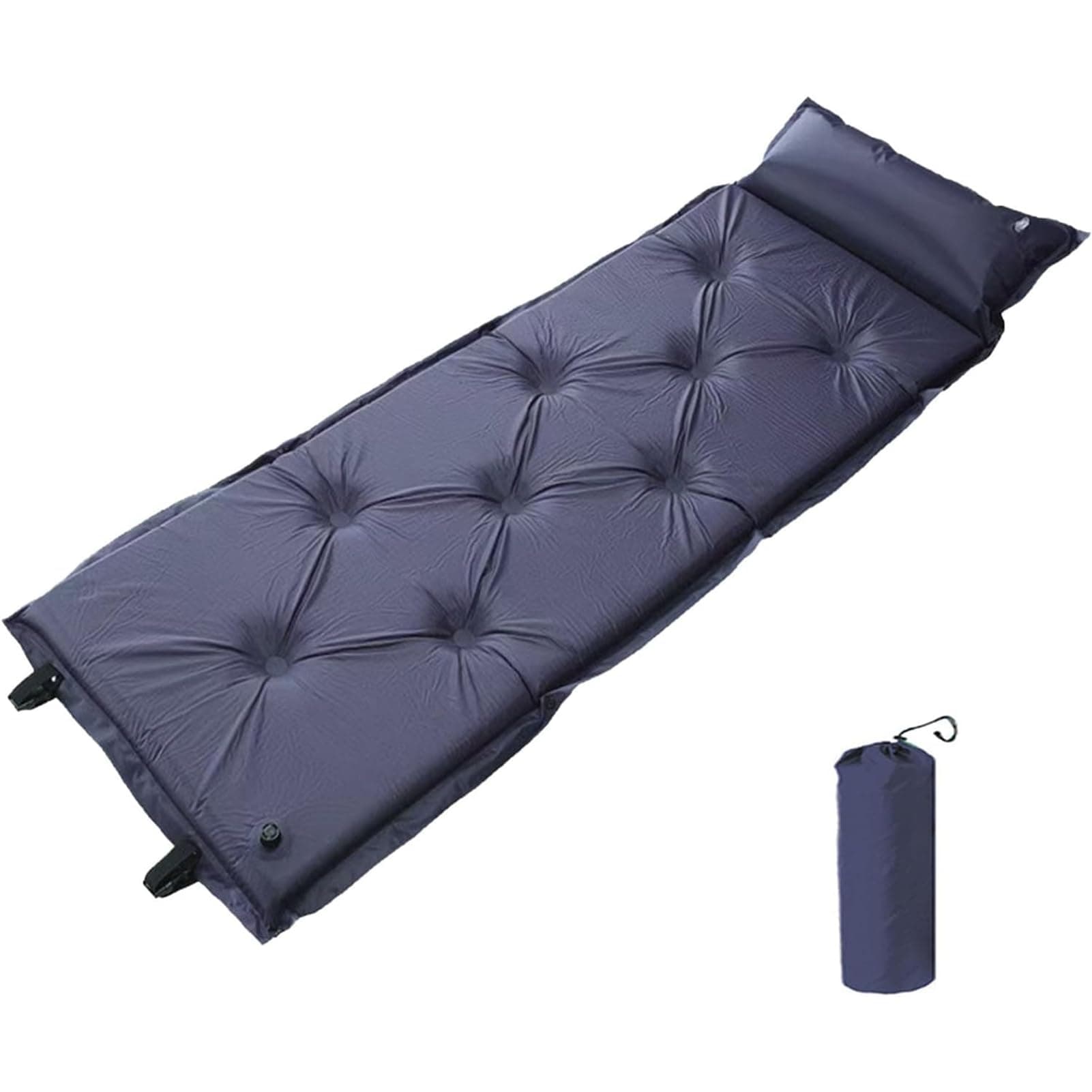 UNIFACE Camping Sleeping Pad,Self Inflating Sleeping Mat with Pillow,Portable Camping Pad,Waterproof Camping Air Mattress for Backpacking,Hiking,Tent,Traveling (Blue)