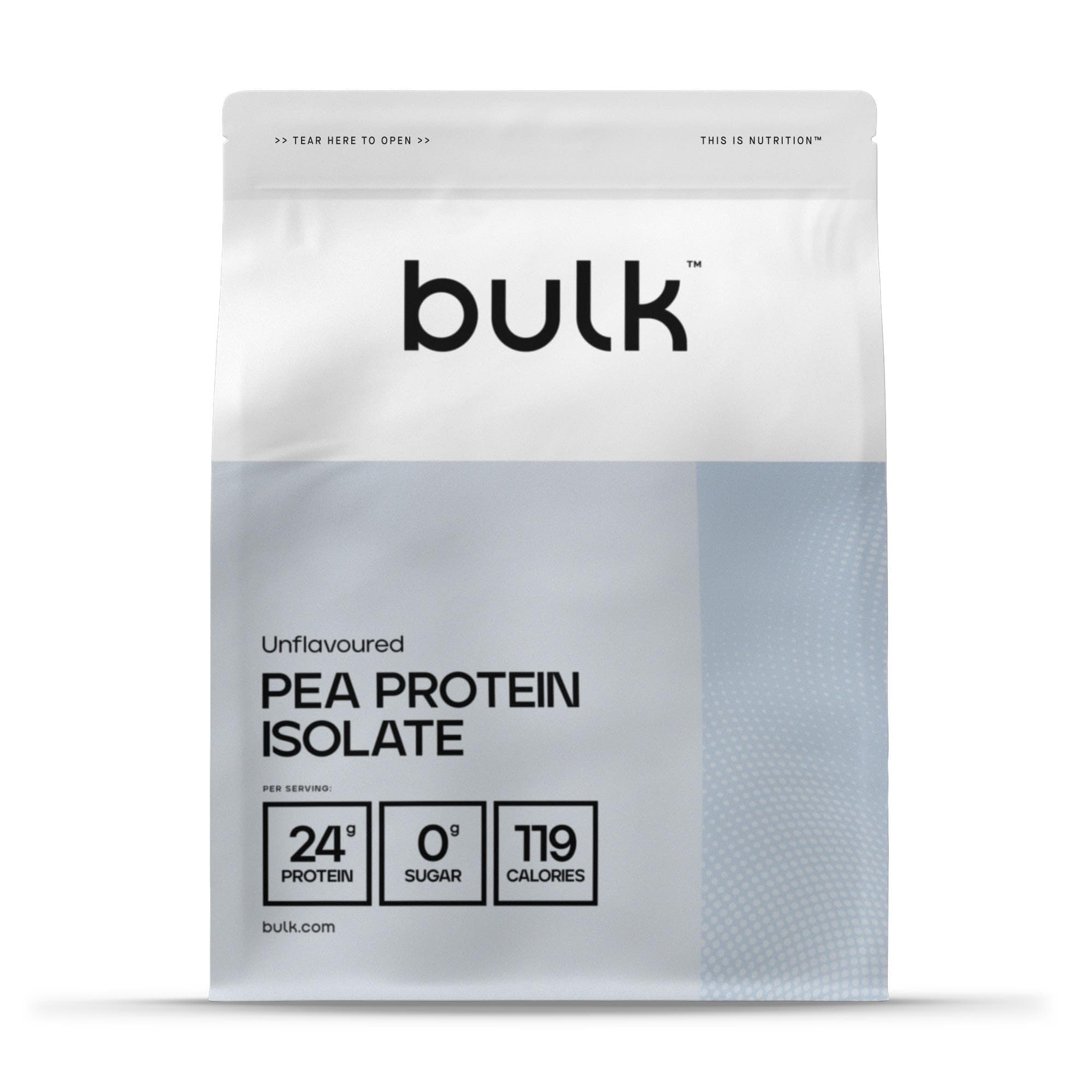 Bulk Pea Protein Isolate Powder, Vegan Protein Shake, 2.5 kg, 83 Servings, Packaging May Vary