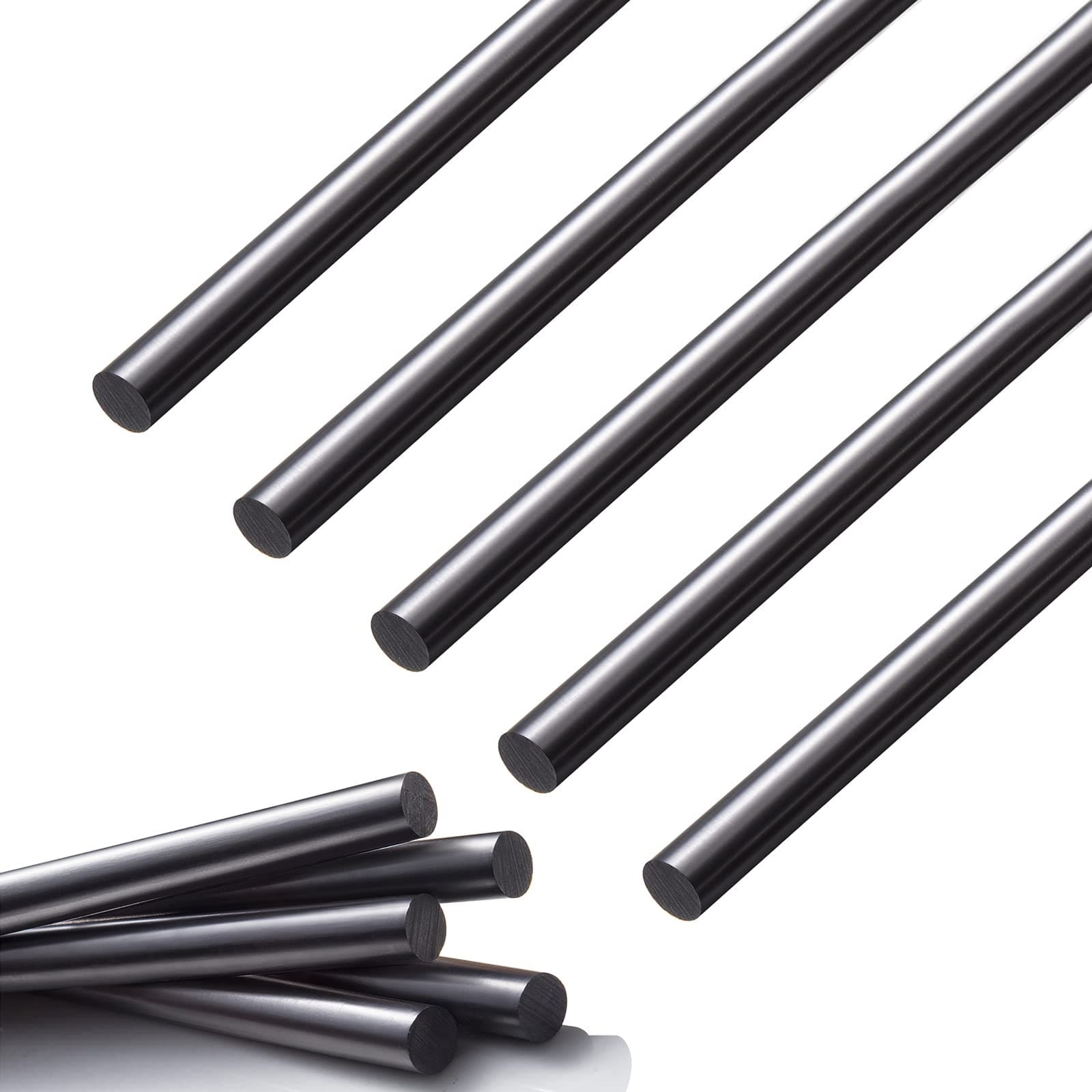Graphite Stir Rod, 5Pack Graphite Crucible Stir Stick Long Carbon Stirring Rod for Molten Metal and Melting Casting Gold Silver Copper, 12"/30 cm Lentgh 5/16"/0.8 cm Diameter Graphite Rod