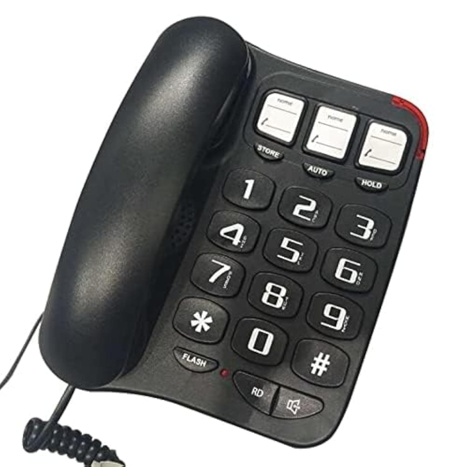 ELECDON Large Button Phone for House, One-Touch Dialing, Amplified Corded Phone with Speakerphone for Home Landline Phones, No Need to use Batteries, Noise Cancelling, for Hotel, Business, Office