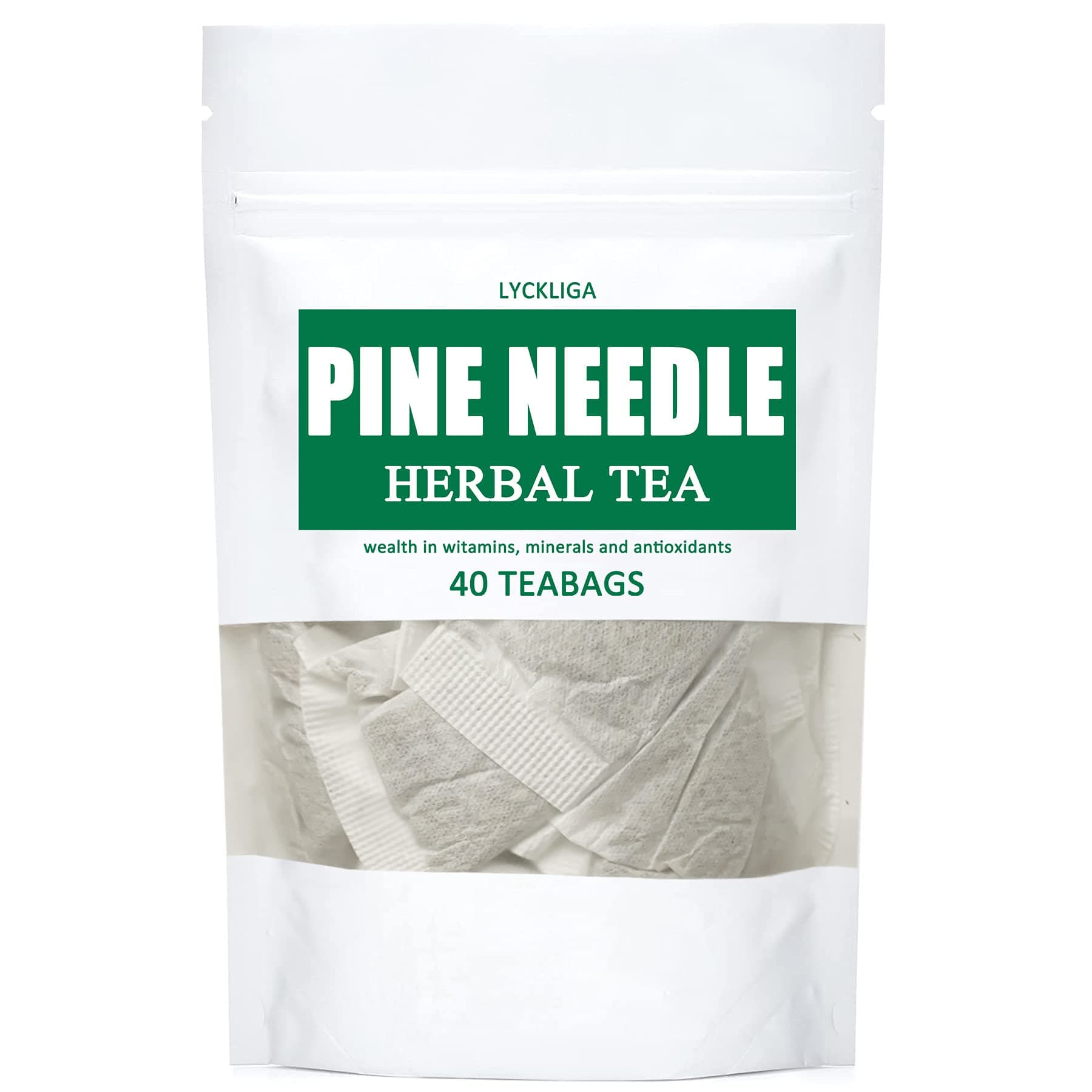 Pine Needle Tea Bags, 40 Teabags, Pine Needles Herbal Tea, Korean Roasted Pine Needle