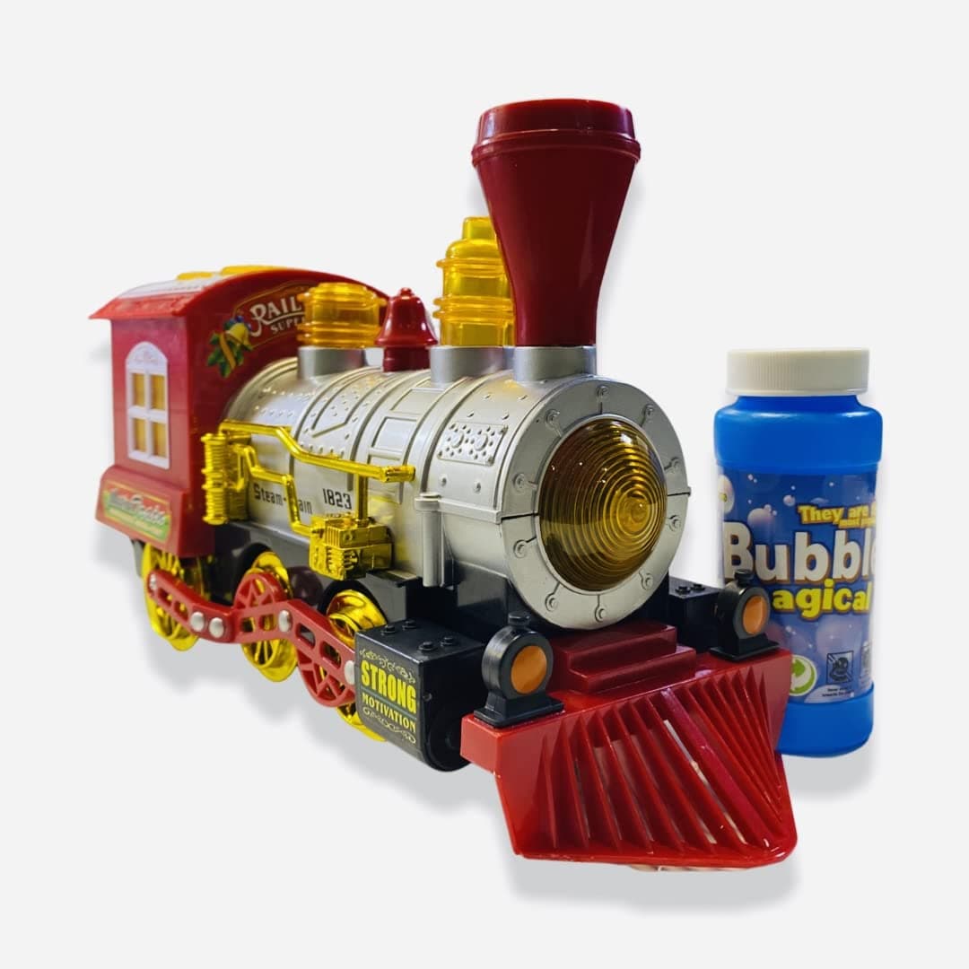 SDMAX Kids Light, Sound and Action Bubble Train Bump and Go Deal On Children Gift.
