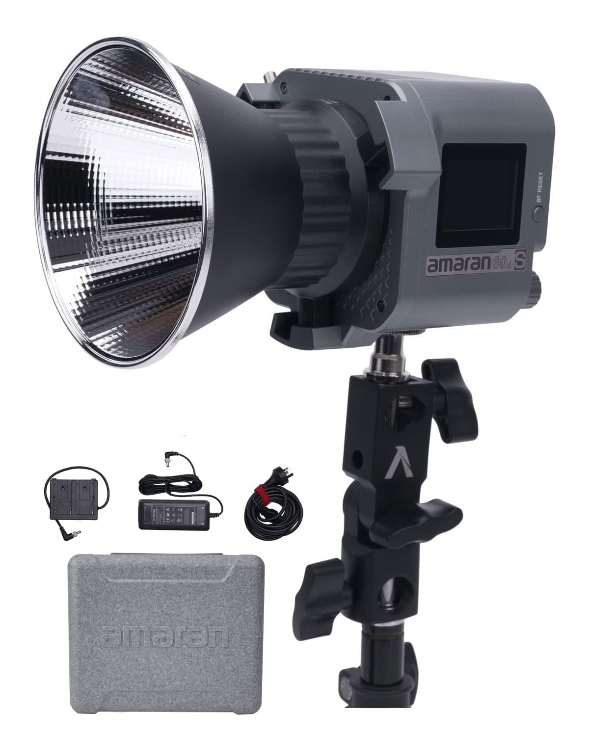 amaran 60dS Video Lighting,amaran 60d Studio Light,65W Bowens Mount LED Video Light,App Control,DC/AC Power Supply,Photography Lighting