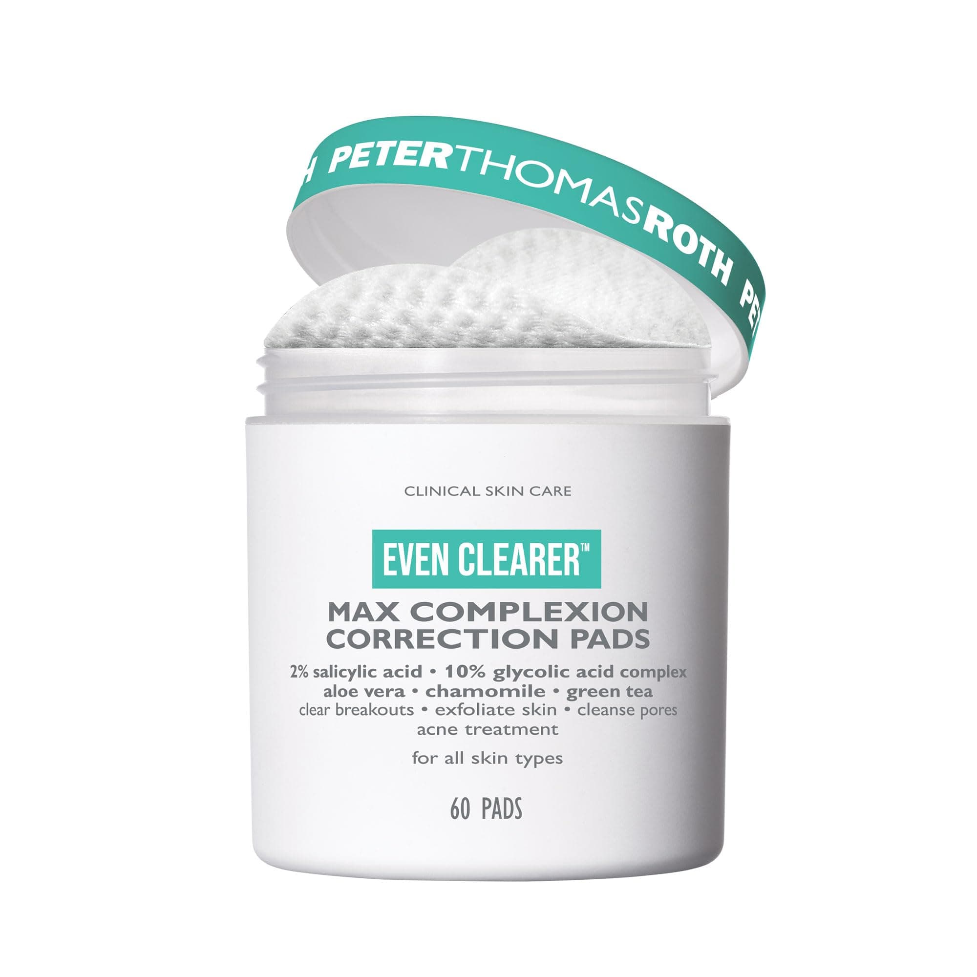 Peter Thomas Roth | Even Clearer™ Max Complexion Correction Pads for Acne and Blemishes
