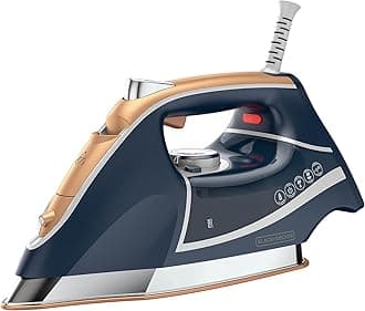 Elite Pro-Series Steam Iron, 6 Settings 1700 Watt, Navy