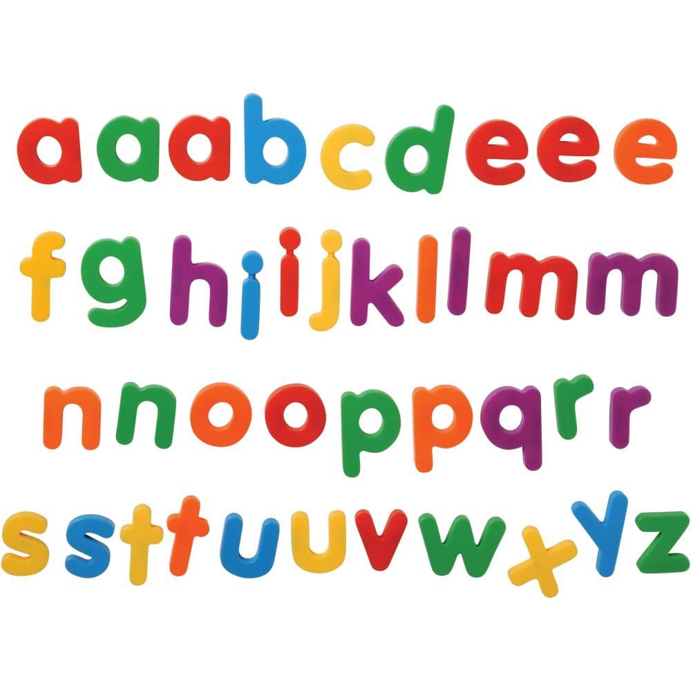Constructive Playthings40 pc. Set of 2 1/2" Giant Magnetic Lowercase Letters Including Extra Vowels and Selected Consonants for Ages 3 Years and Up