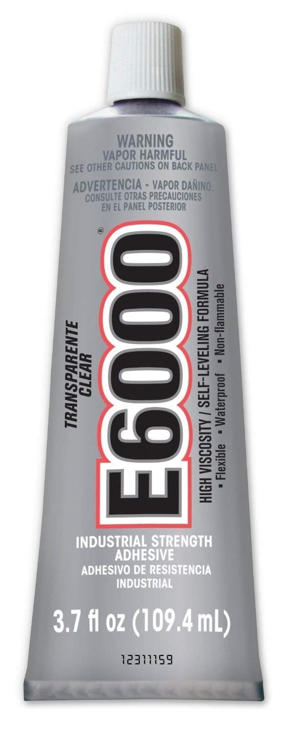 220011 12 Pack 3.7 oz. High Viscosity Multi-Purpose Adhesive, Clear