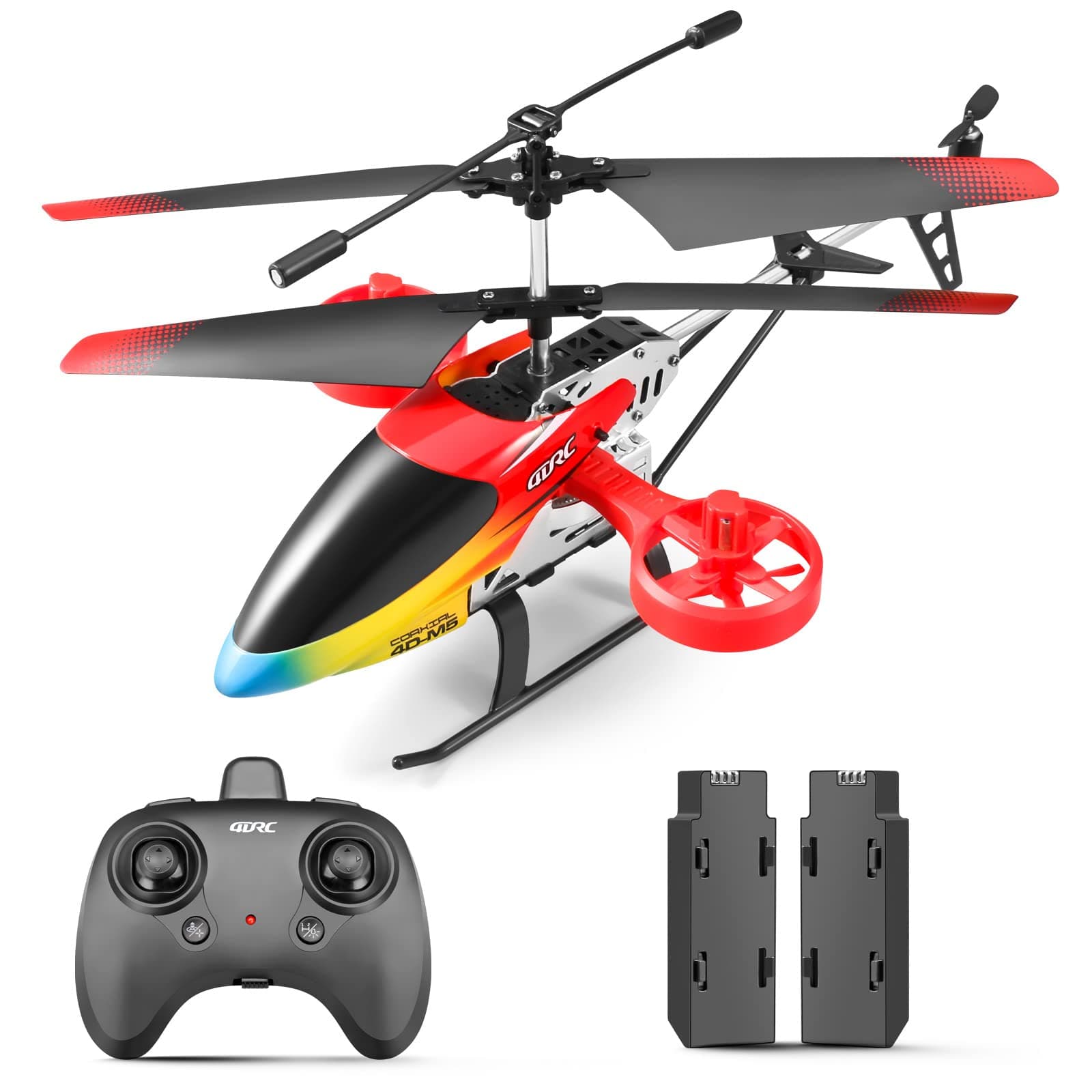4DRC Remote Control Helicopter,4.5 Channe Altitude Hold RC Helicopters,2.4GHz Aircraft Indoor Flying Toy Gyro for Adult Kid Beginner,High&Low Speed Mode,2 Modular Battery for 26 Min