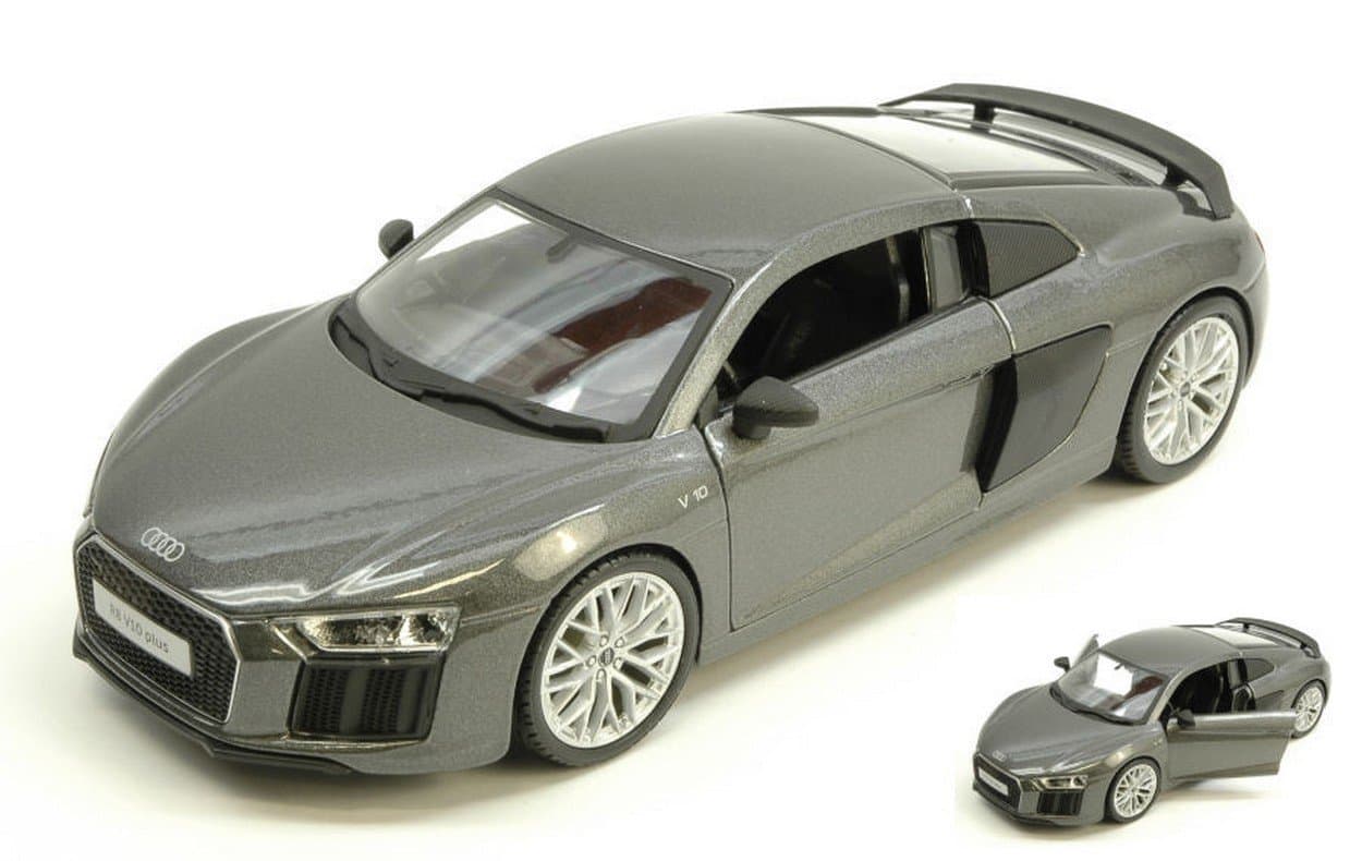 Maisto SCALE MODEL COMPATIBLE WITH AUDI R8 V10 PLUS 2015 SILVERGUN 1:24 MI31513S