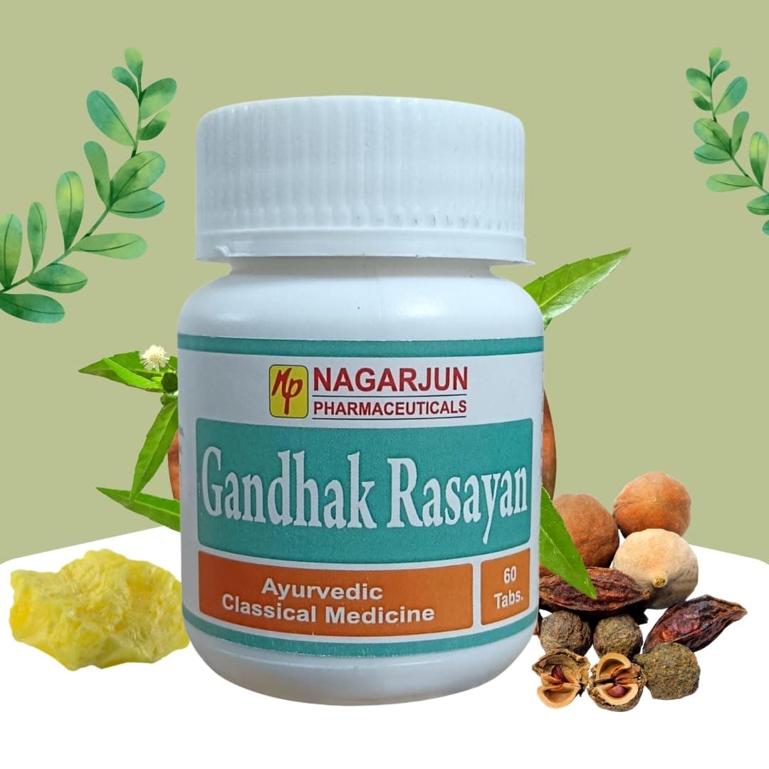 Gandhak Rasayan, 60 Tablets, Ayurvedic Classical Medicine