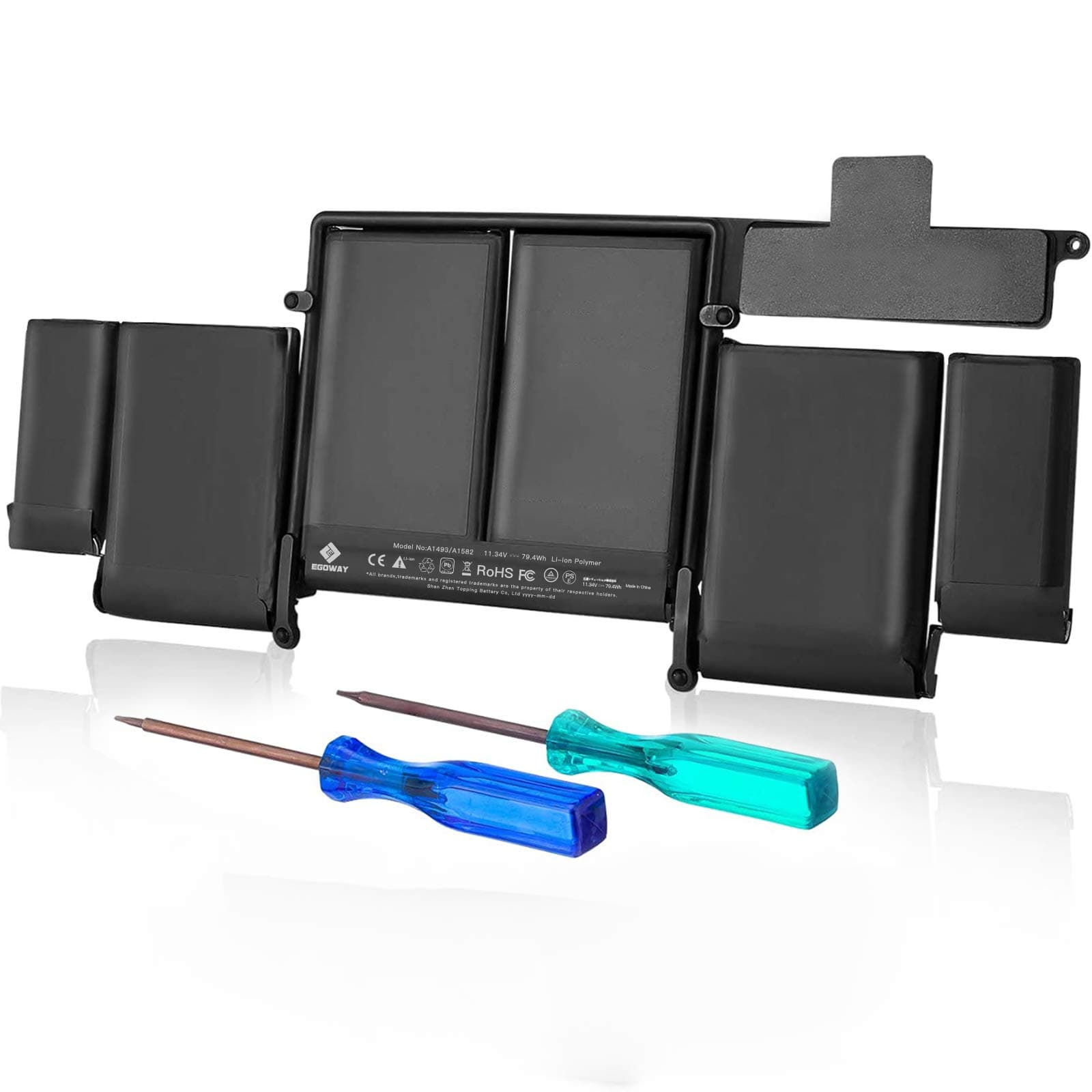 E EGOWAY A1493/A1582/A1502 Laptop Battery Compatible with MacBook Pro 13 inch Retina A1502 (Late 2013 Mid 2014 and Early 2015 Version), fits ME864LL/A ME865LL/A ME866LL/A 020-8148