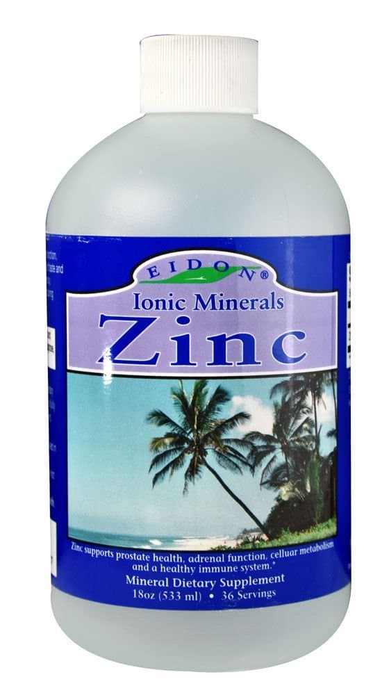 Eidon Mineral Supplements, Ionic Minerals, Zinc, 18 oz (533 ml)