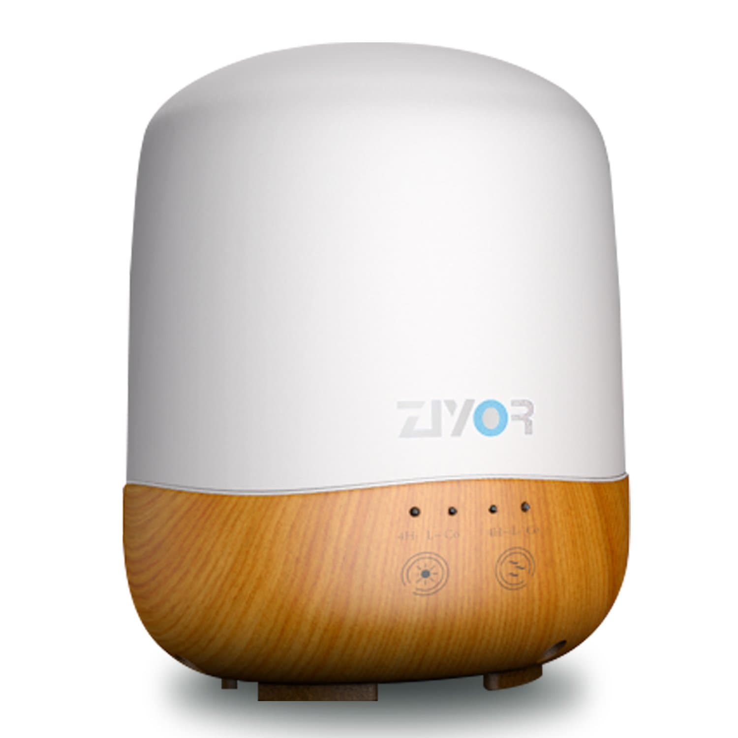 Essential Oil Diffuser, Upgrade Adapt to Dark Bedroom, 300ml Cool Mist Aromatherapy No Beep Vaporizer, 7 Colors LED Light and Timer Mode