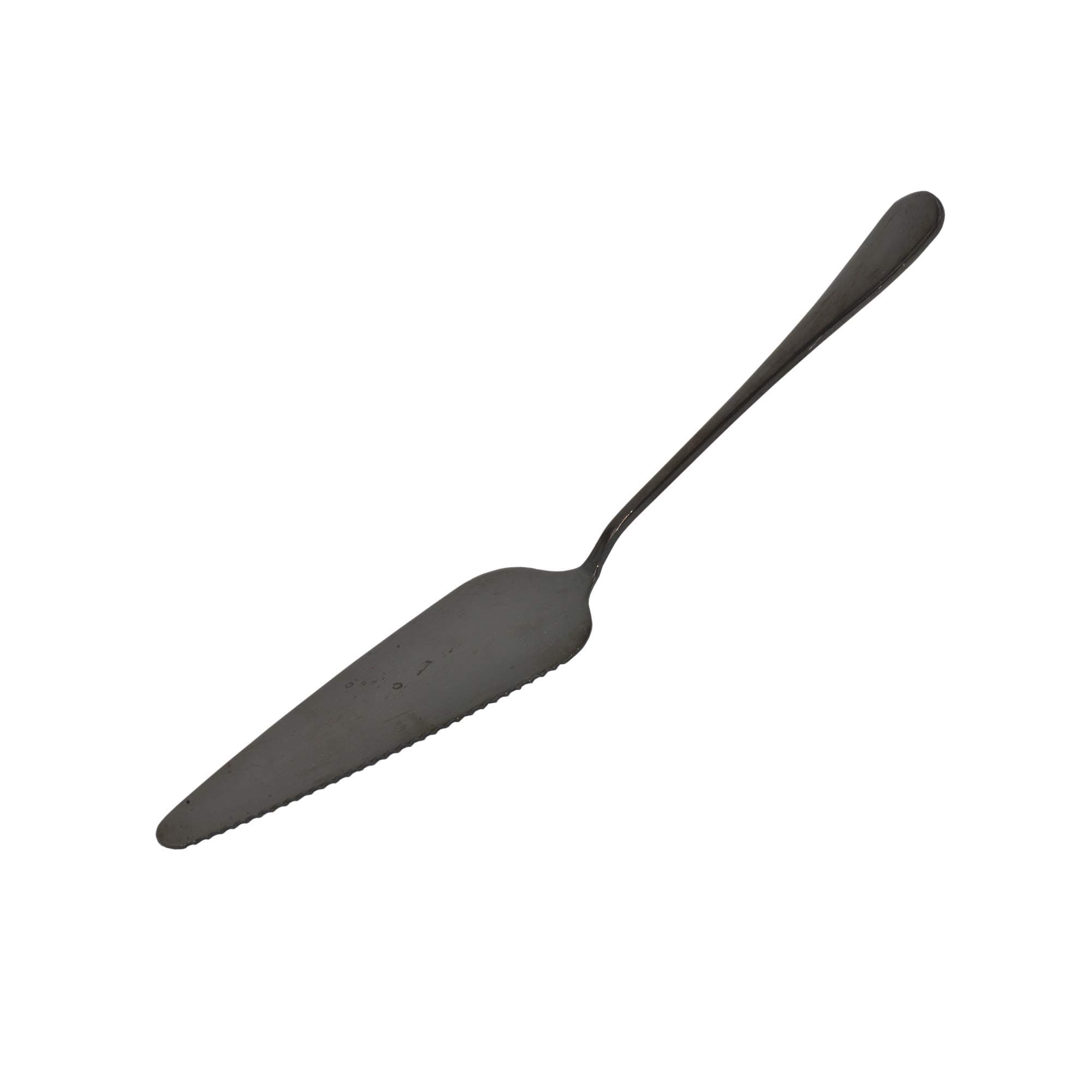 Stainless Steel Pie Cake Server with Mirror Finished 2pcs (black)