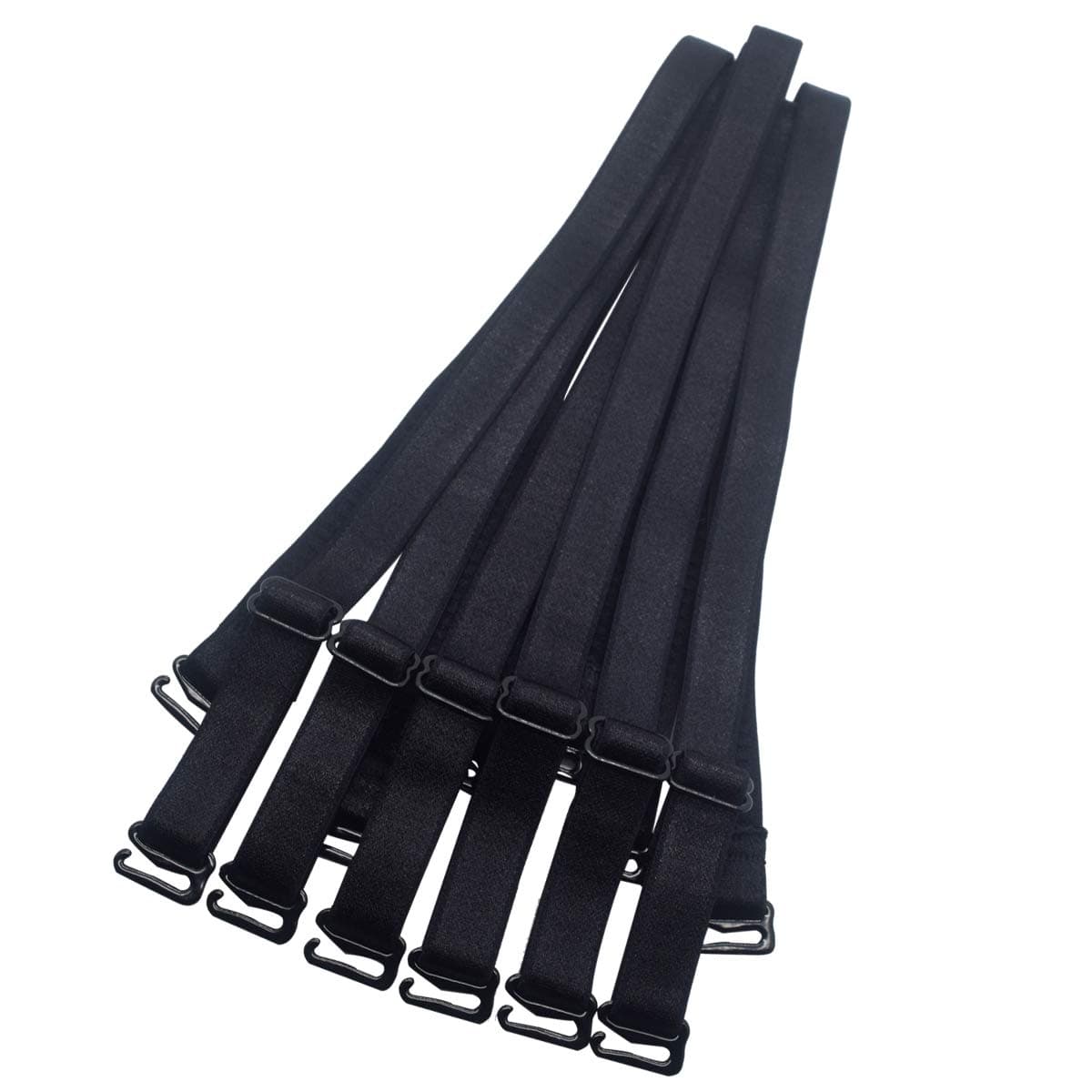 Adjustable Bra Straps Replacement 10/12/15/18/20mm Wide Black White Beige