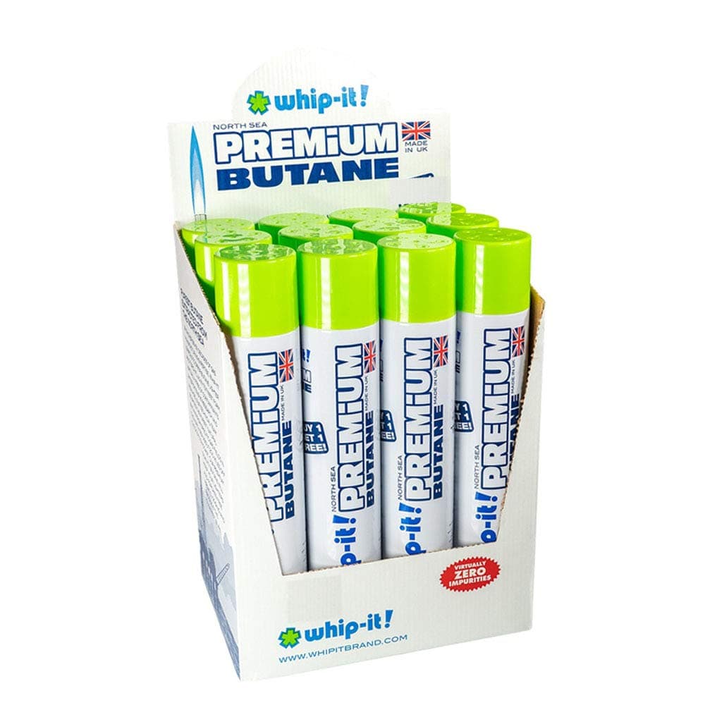 Butane Gas Refill Torch Lighter Fluid (12 Pack) (Whip It (12 of Pack)) Y