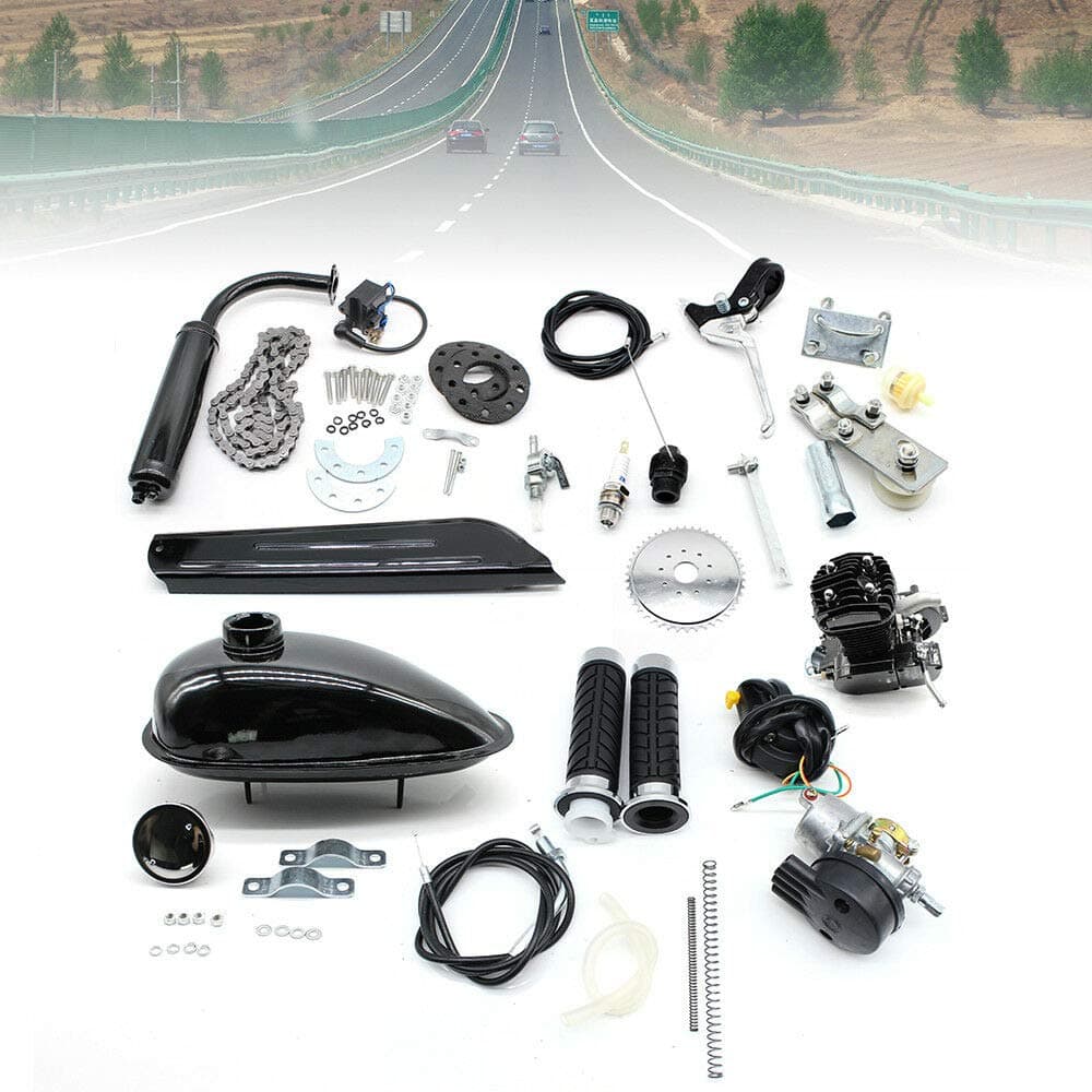 80 cc 2-stroke petrol engine kit, bike, petrol engine, auxiliary engine, motorised gas bicycle engine kits