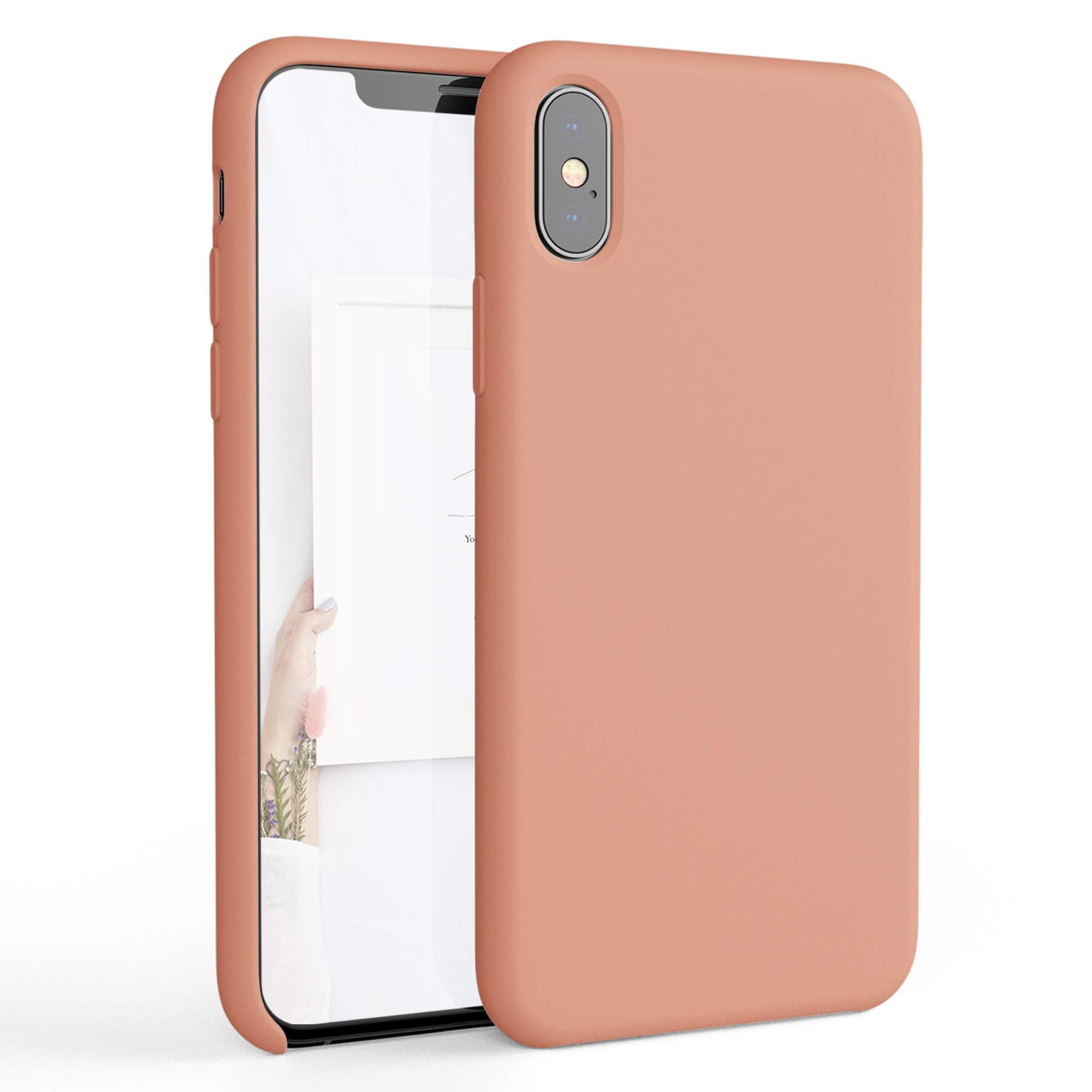 honua. Silicone Case for iPhone X/XS, Soft and Protective iPhone Case with Microfiber Lining, Compatible with Apple iPhone X/XS 5.8 inch (Liquid Sunrise)
