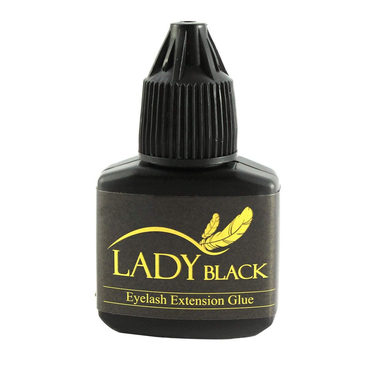Lady Black Extra Strong Eyelash Extension Glue/Extra Strength Bonding Ingredients Found In Professional Grade Premium Adhesives/Strong Hold Up to 4 to 6 Weeks-Black, 10g (1Bottle)