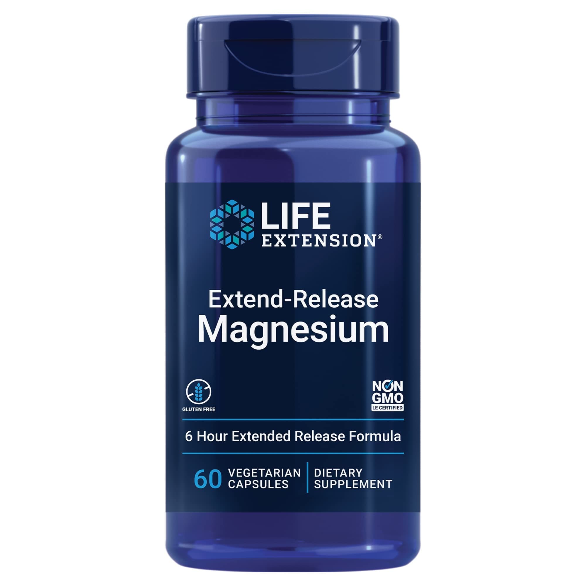 Life Extension Extend-Release Magnesium, 60 Vegetarian Capsules