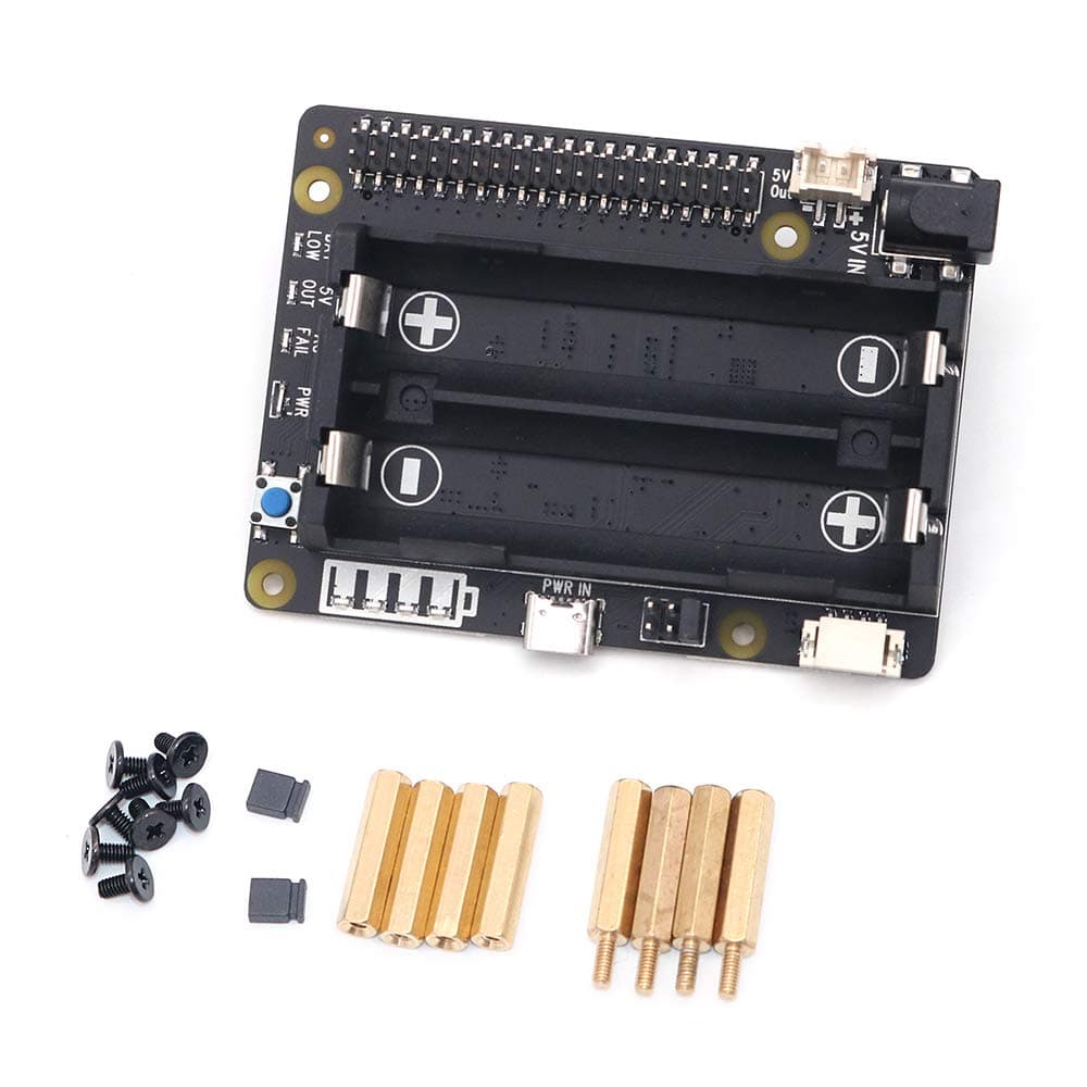 DollaTekX728 Power Mgt + UPS Board use for Raspberry Pi 1 Model B+/ 2 Model B / 3 Model B / 3 Model B+ / 3 Model A+ / 4 Model B