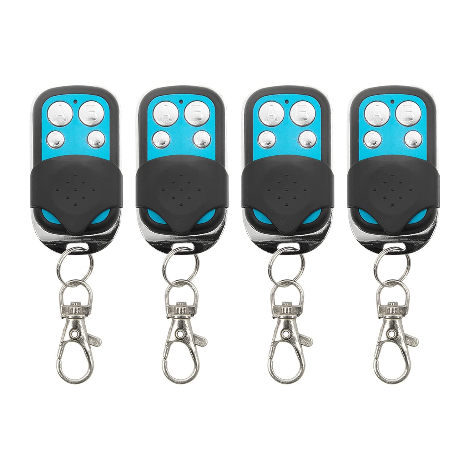 Cloning Remote Control Keychain, Replacement Garage Door Electric Gate, Duplicates and Replaces Original Factory Remote Controls for Vehicle Central Locking Systems, Electronic Garage Doors (KT01-4*4)